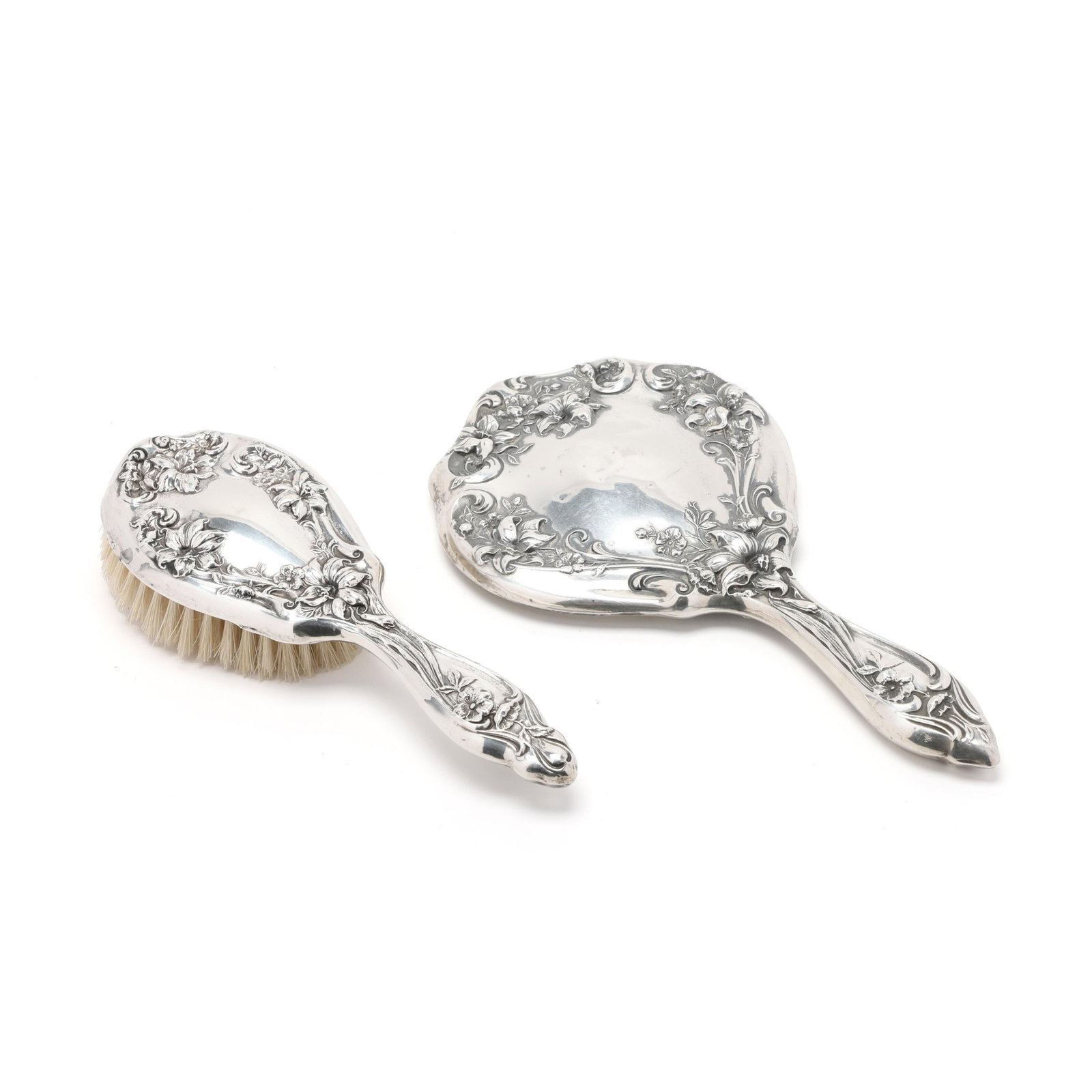 Art Nouveau Sterling Silver Vanity Set (1 of 4)