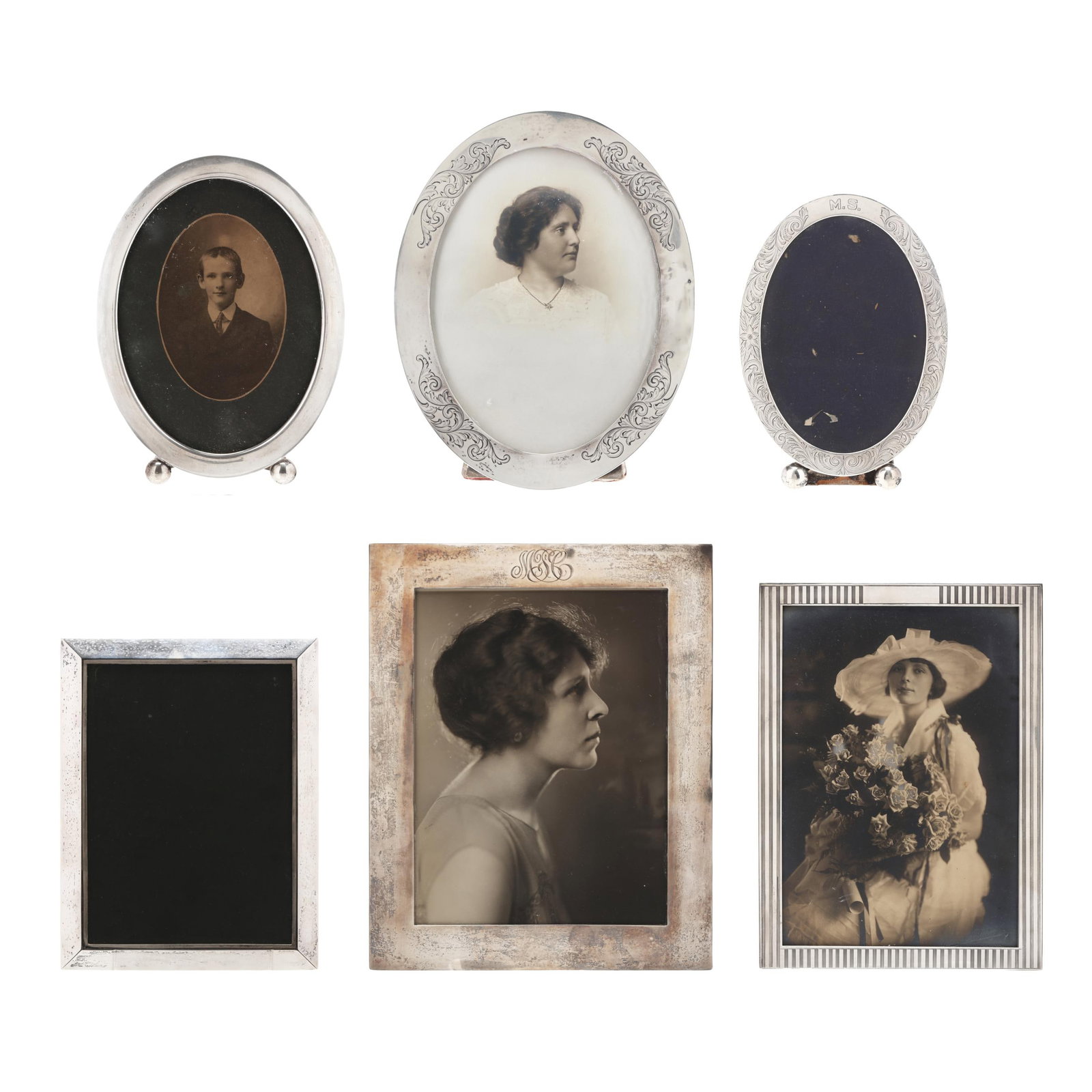 Six Sterling Silver Picture Frames (1 of 14)