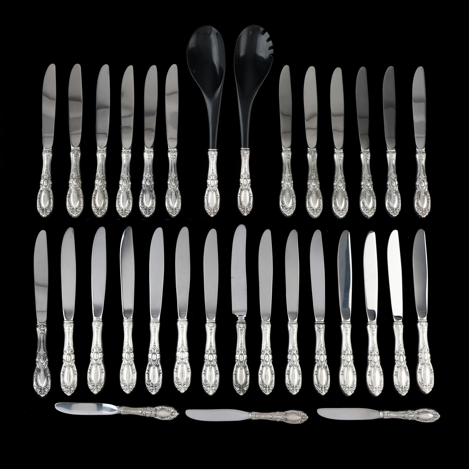 Towle King Richard Sterling Silver Flatware with Salad Servers (1 of 6)