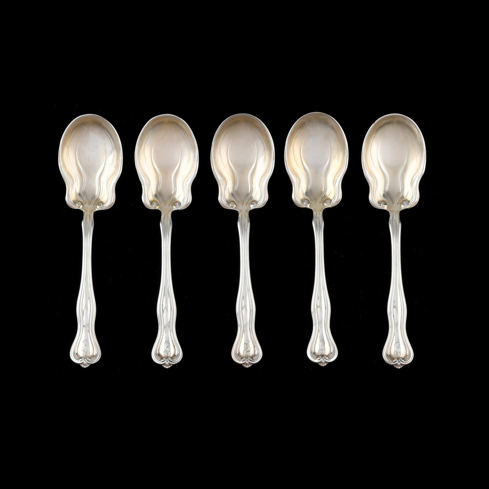 Set of Five Watson Mount Vernon Sterling Silver Coffee Spoons (1 of 3)