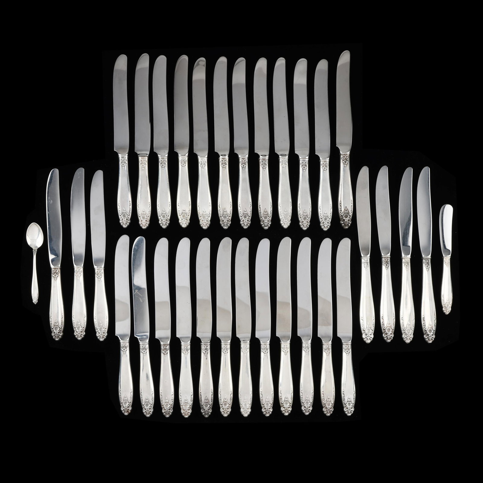 Collection of International Prelude Sterling Silver Knives and Teaspoon (1 of 6)