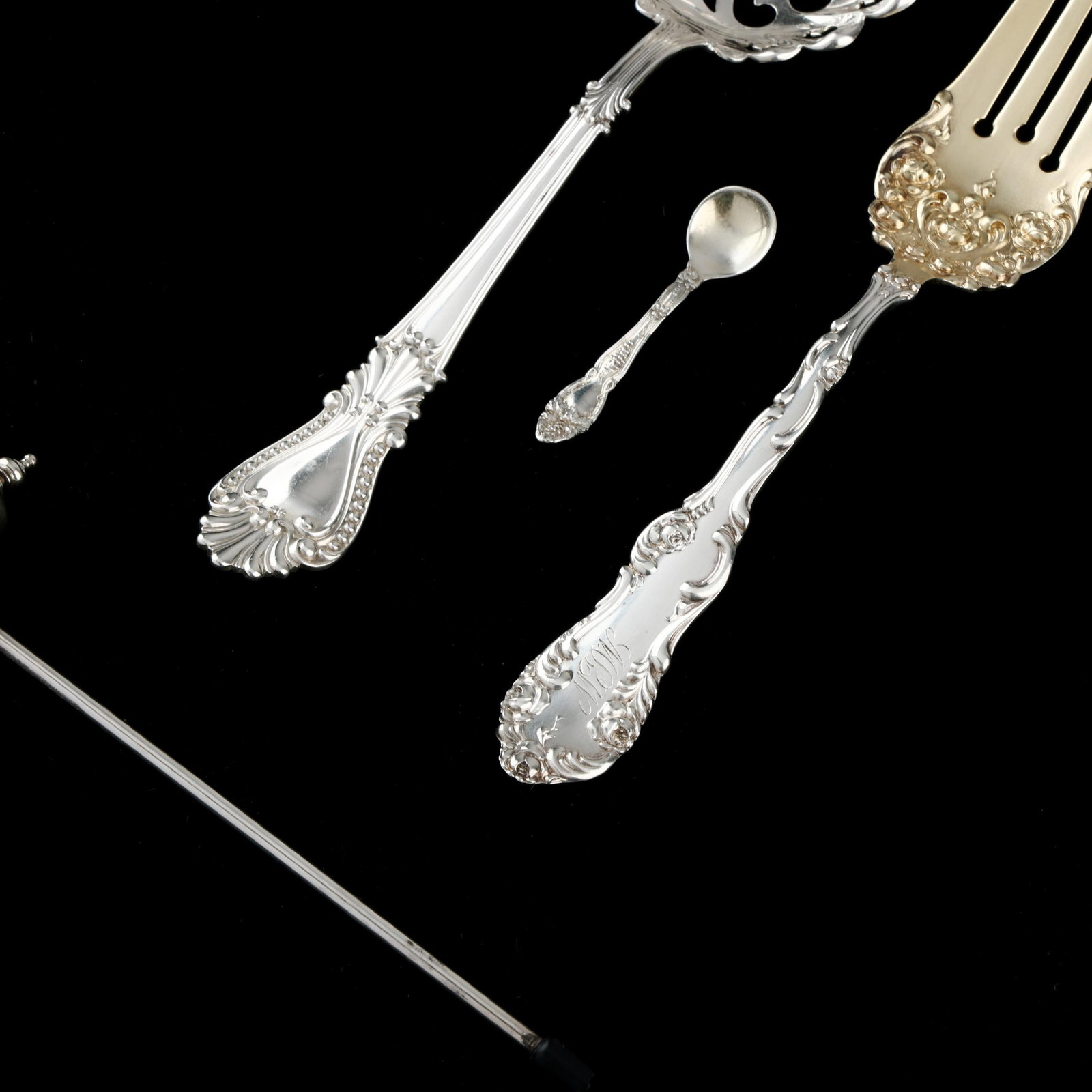 Four Assorted Sterling Silver Flatware Servers - 2