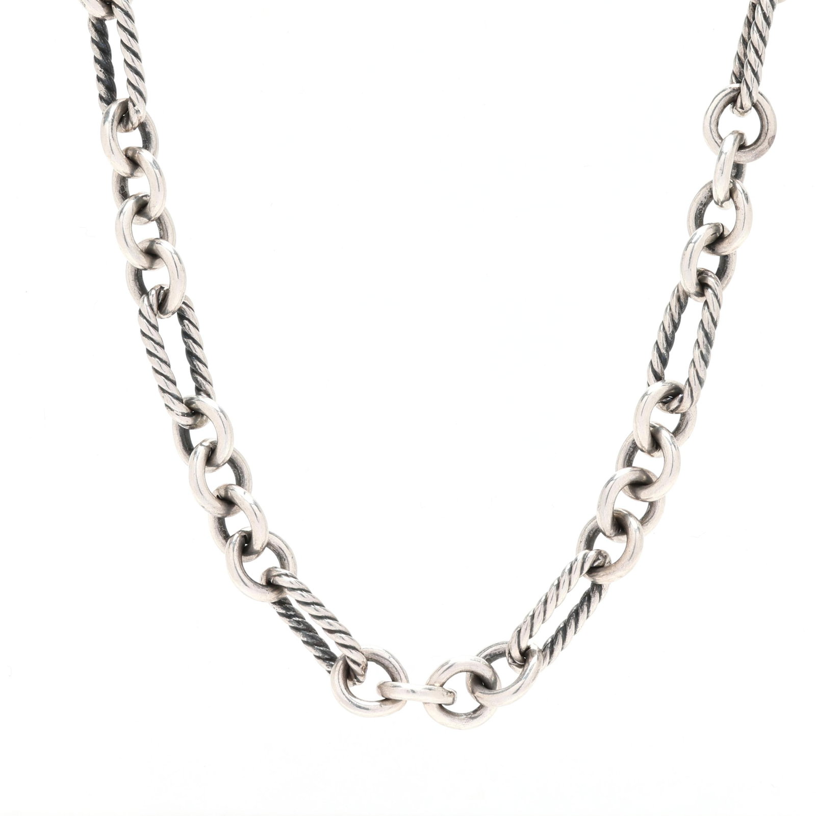 Silver Oval Link Necklace, David Yurman (1 of 5)
