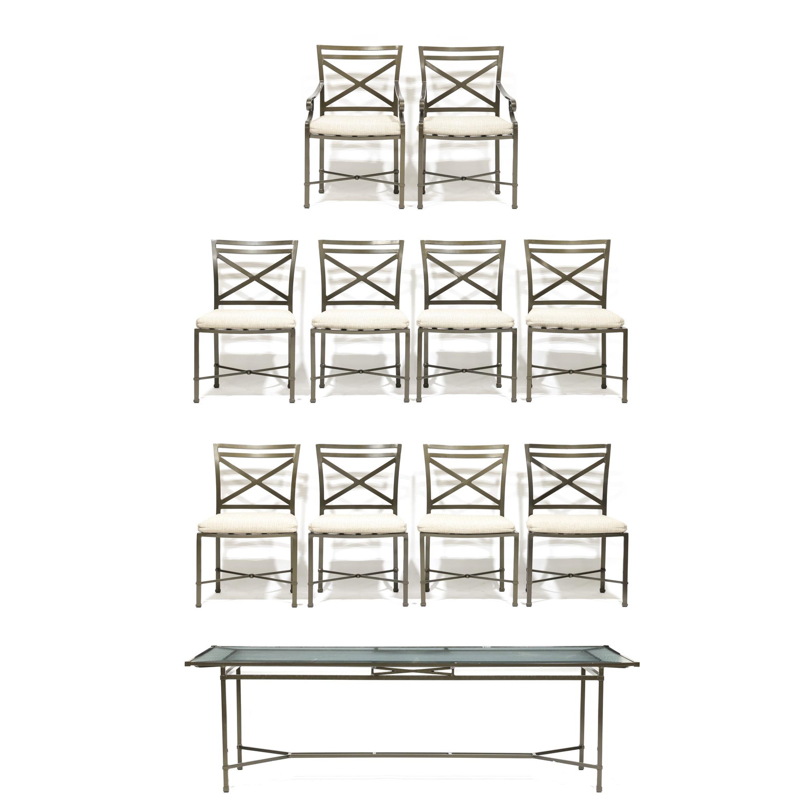 Brown Jordan Venetian Patio Table and Set of Chairs (1 of 20)