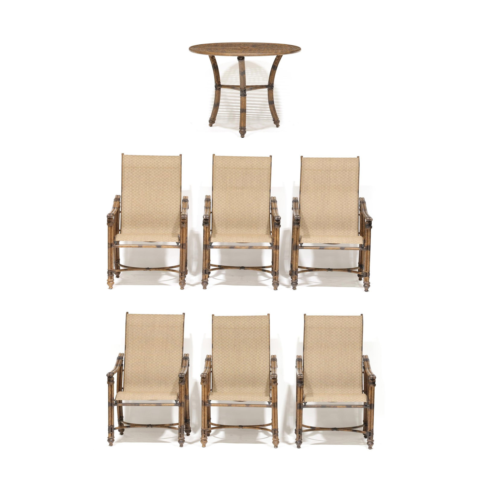 Castelle, Six Patio Chairs and Bistro Table (1 of 16)