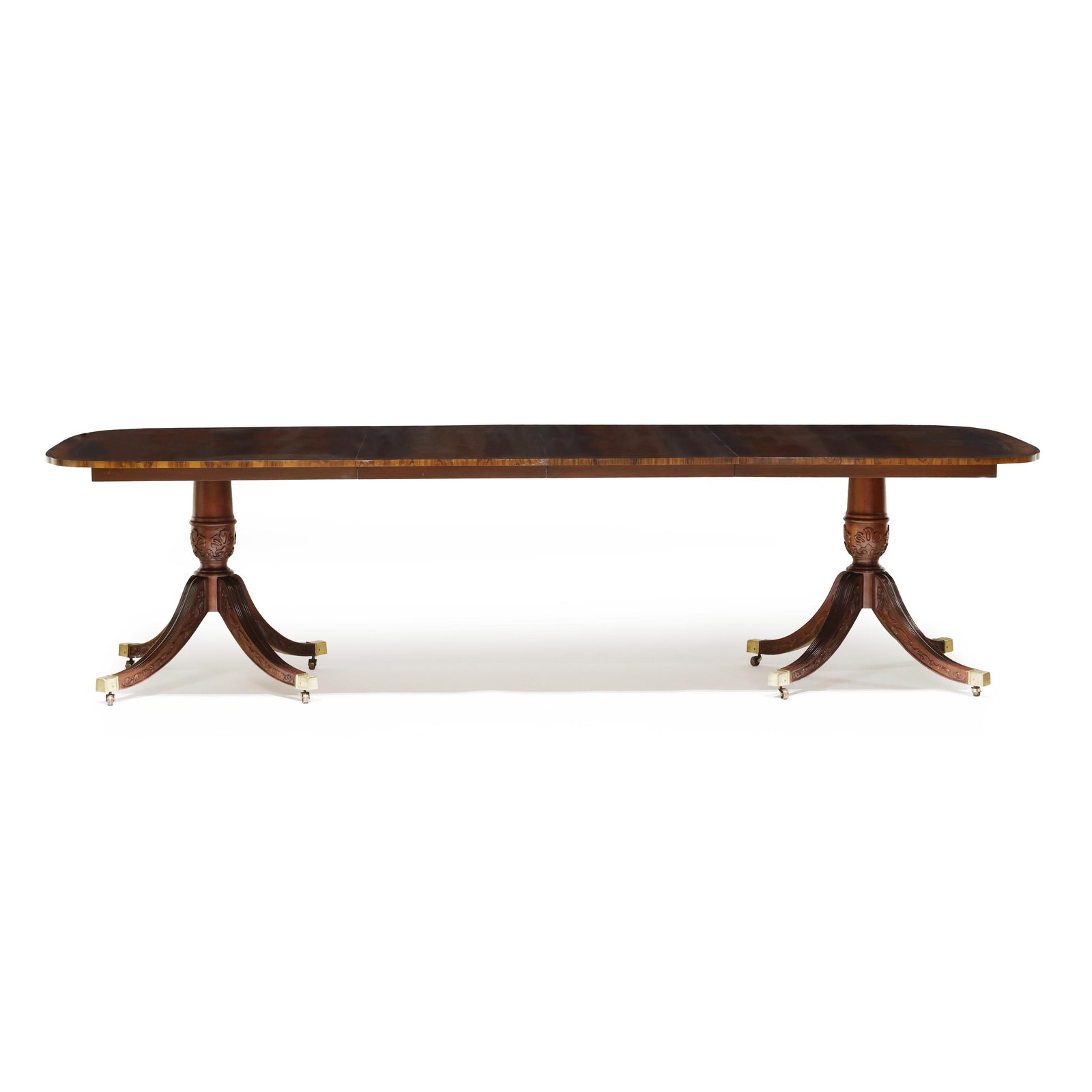 Wellington Hall, Mahogany Georgian Style Inlaid Dining Table (1 of 5)