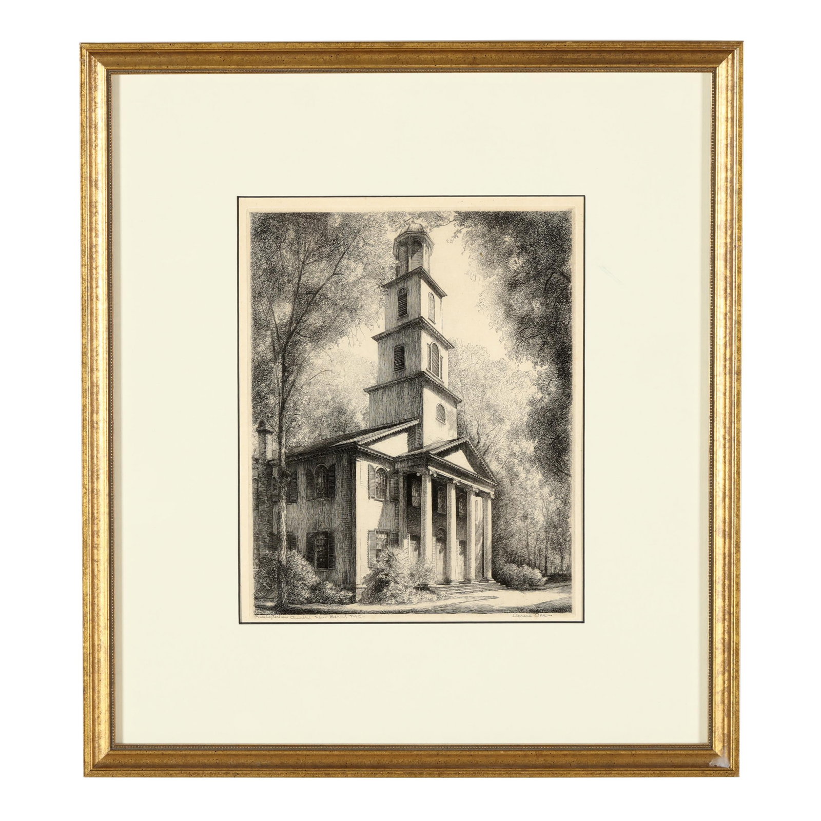 Louis Orr (American, 1879-1961), Presbyterian Church, New Bern, North Carolina (1 of 7)