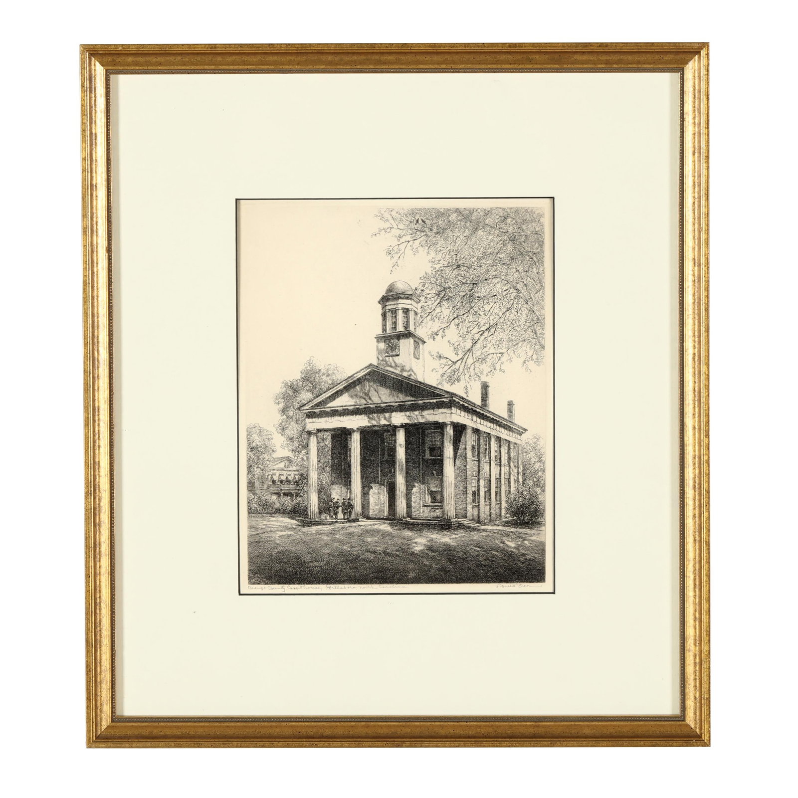 Louis Orr (American, 1879-1961), Orange County Courthouse, Hillsborough, North Carolina (1 of 5)