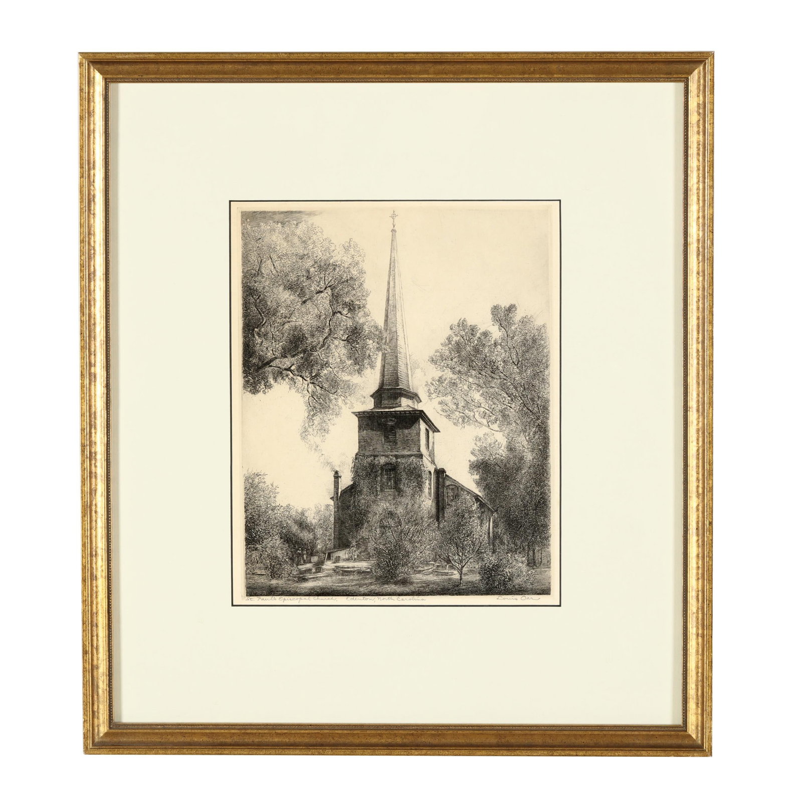 Louis Orr (American, 1879-1961), St. Paul's Episcopal Church, Edenton, North Carolina (1 of 7)