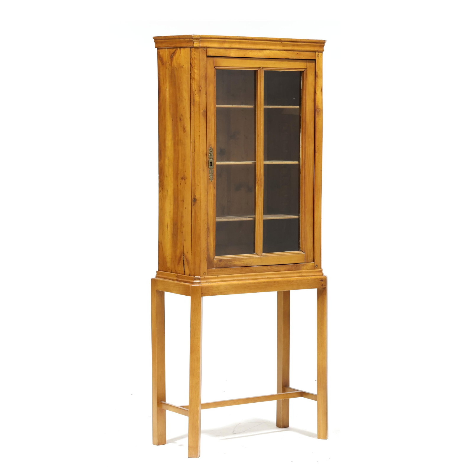 Antique French Fruitwood Cabinet on Stand (1 of 7)