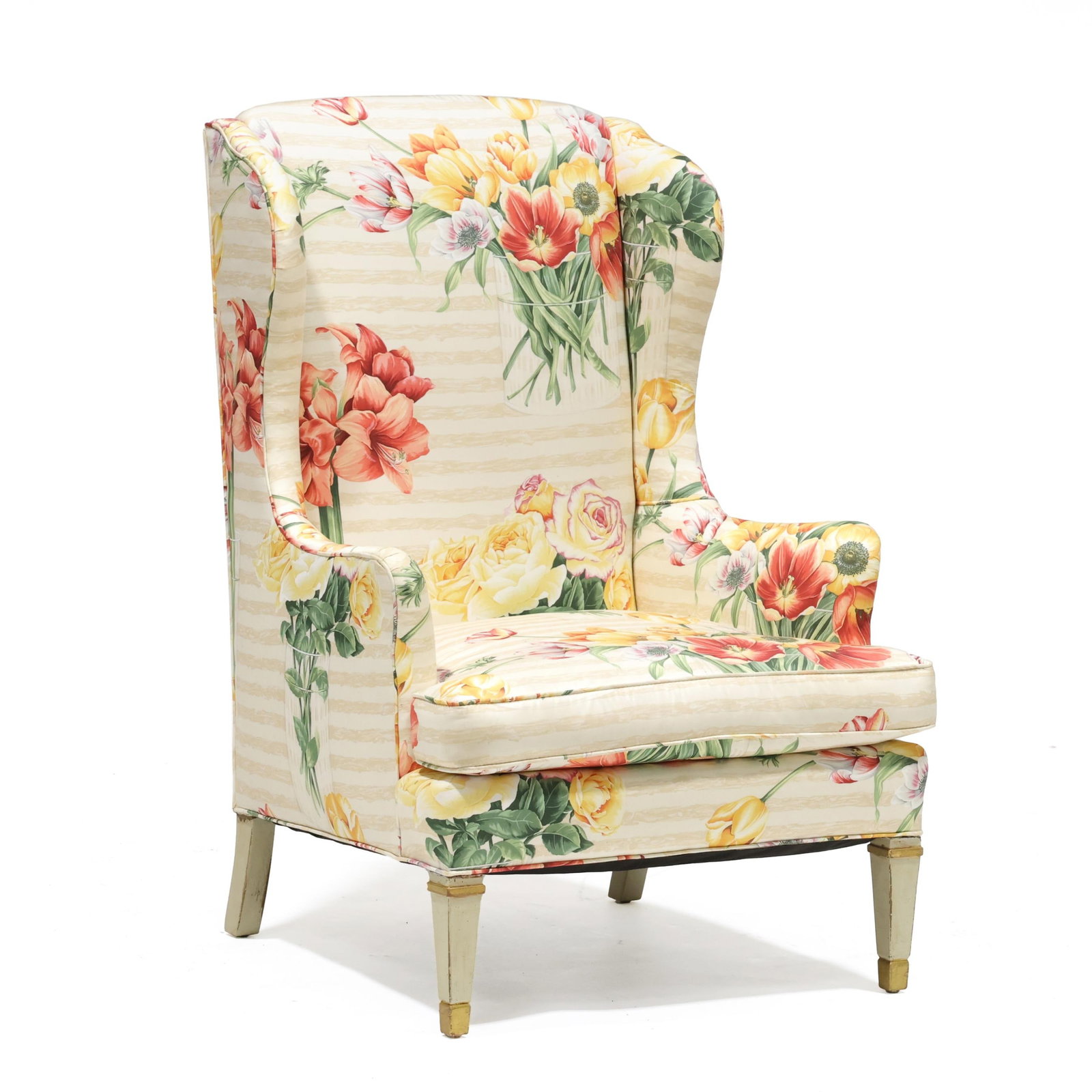 Italianate Custom Upholstered Easy Chair (1 of 8)