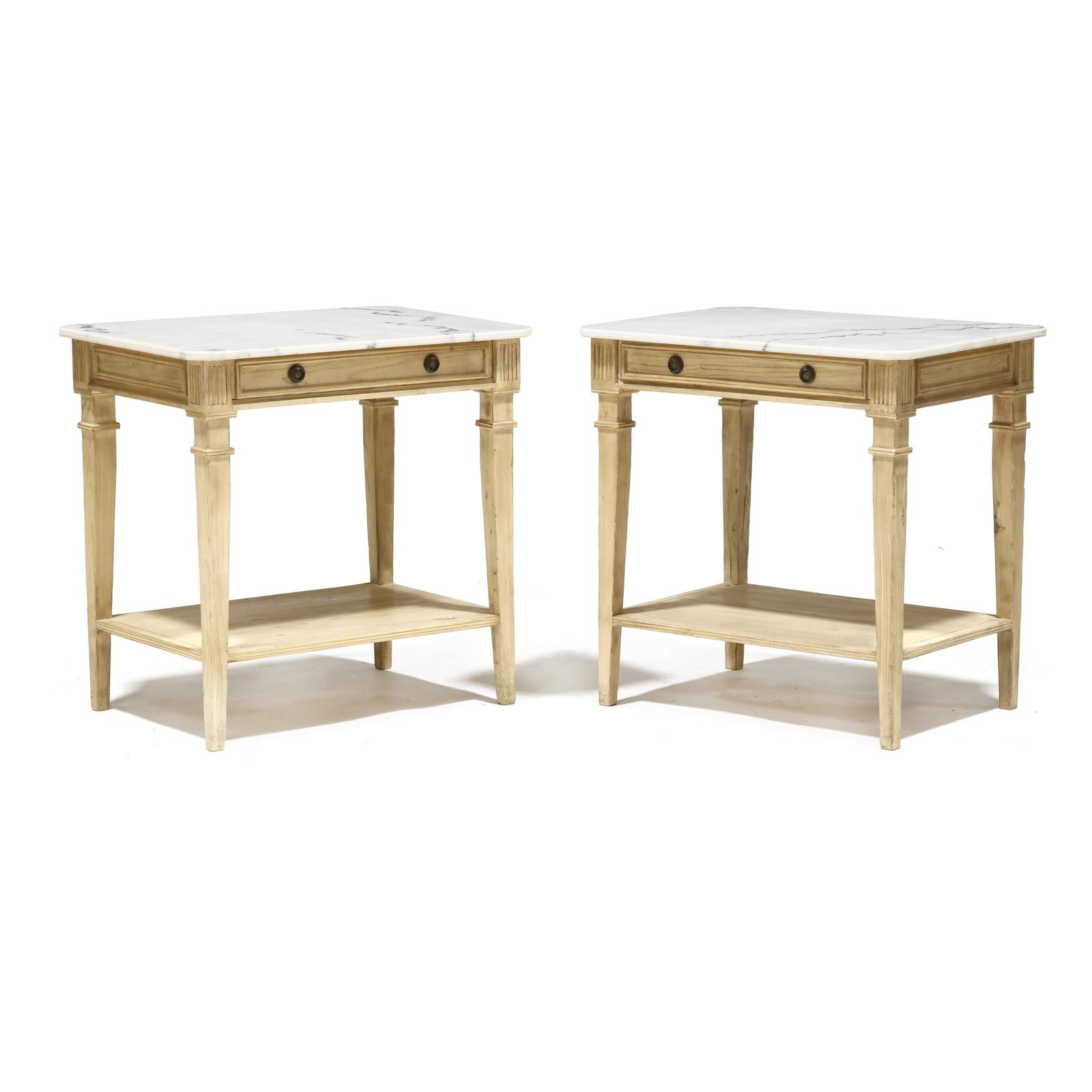 Van Thiel & Co., Pair of Italianate Marble Top Side Tables (1 of 14)