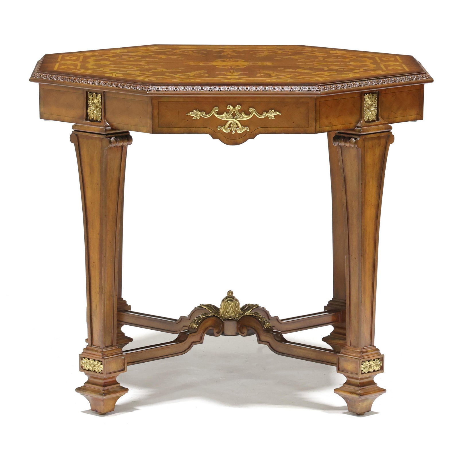 Maitland Smith, Octagonal Inlaid Neoclassical Style Table (1 of 5)