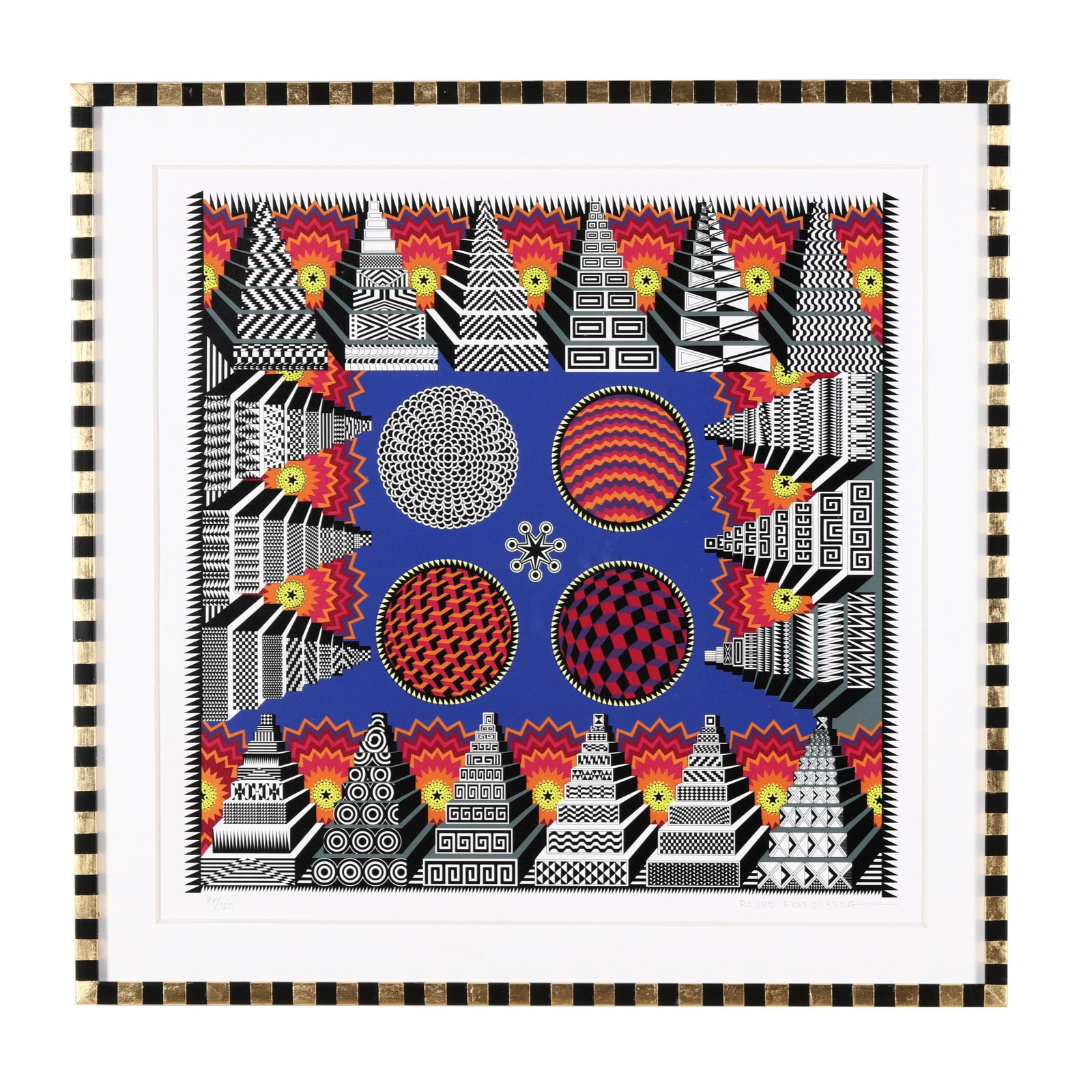 Pedro Friedeberg (Mexican, b. 1936), Teotihuacanización de Mesopotamia o Soles de Niniveh (1 of 7)