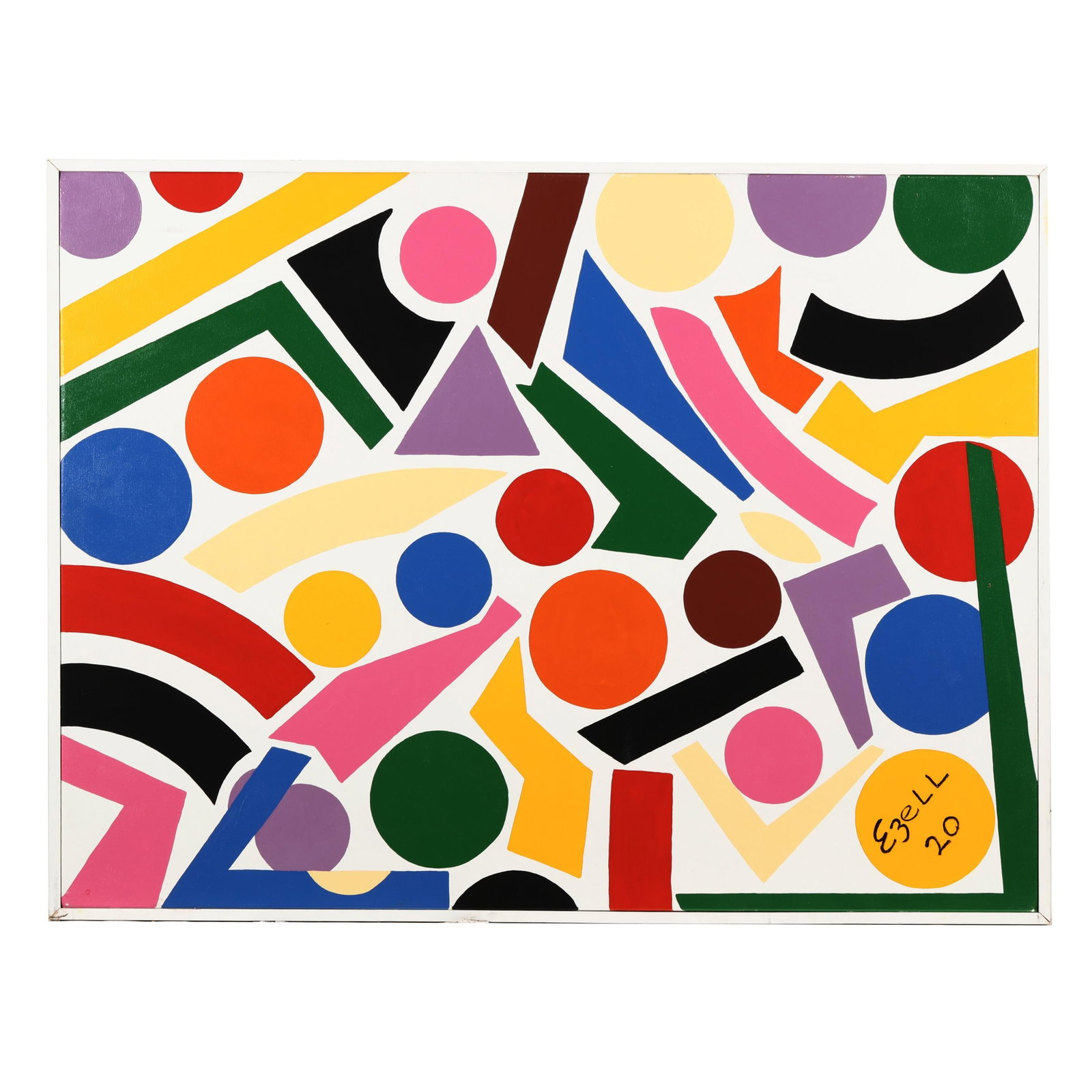 Sam Ezell (NC), Large Colorful Abstract Painting (1 of 4)
