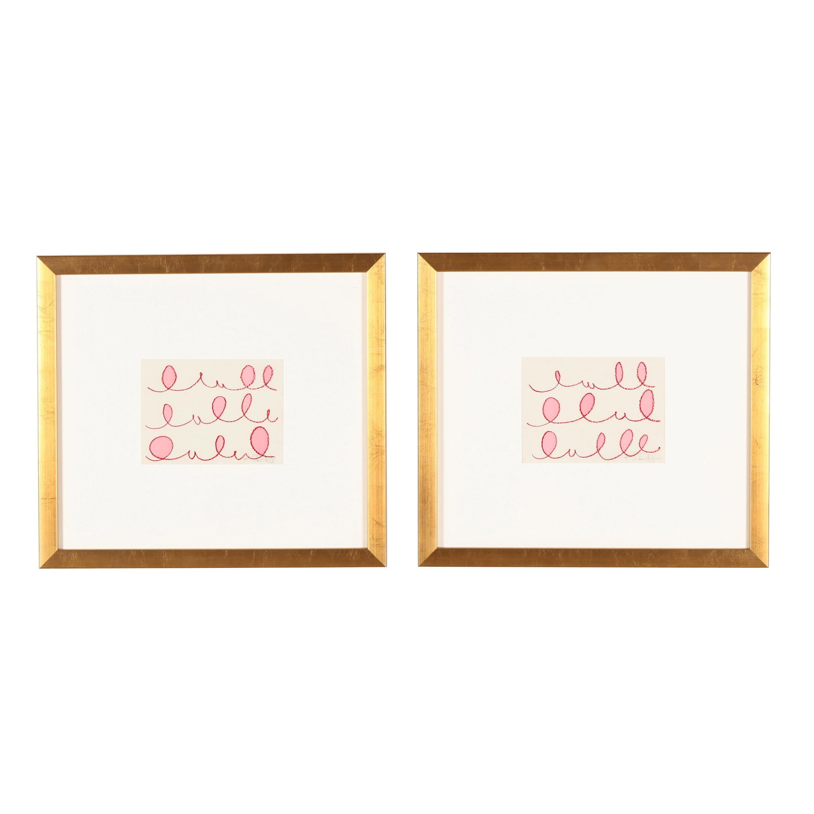 Kayce Hughes (American), Pair of Framed Paintings