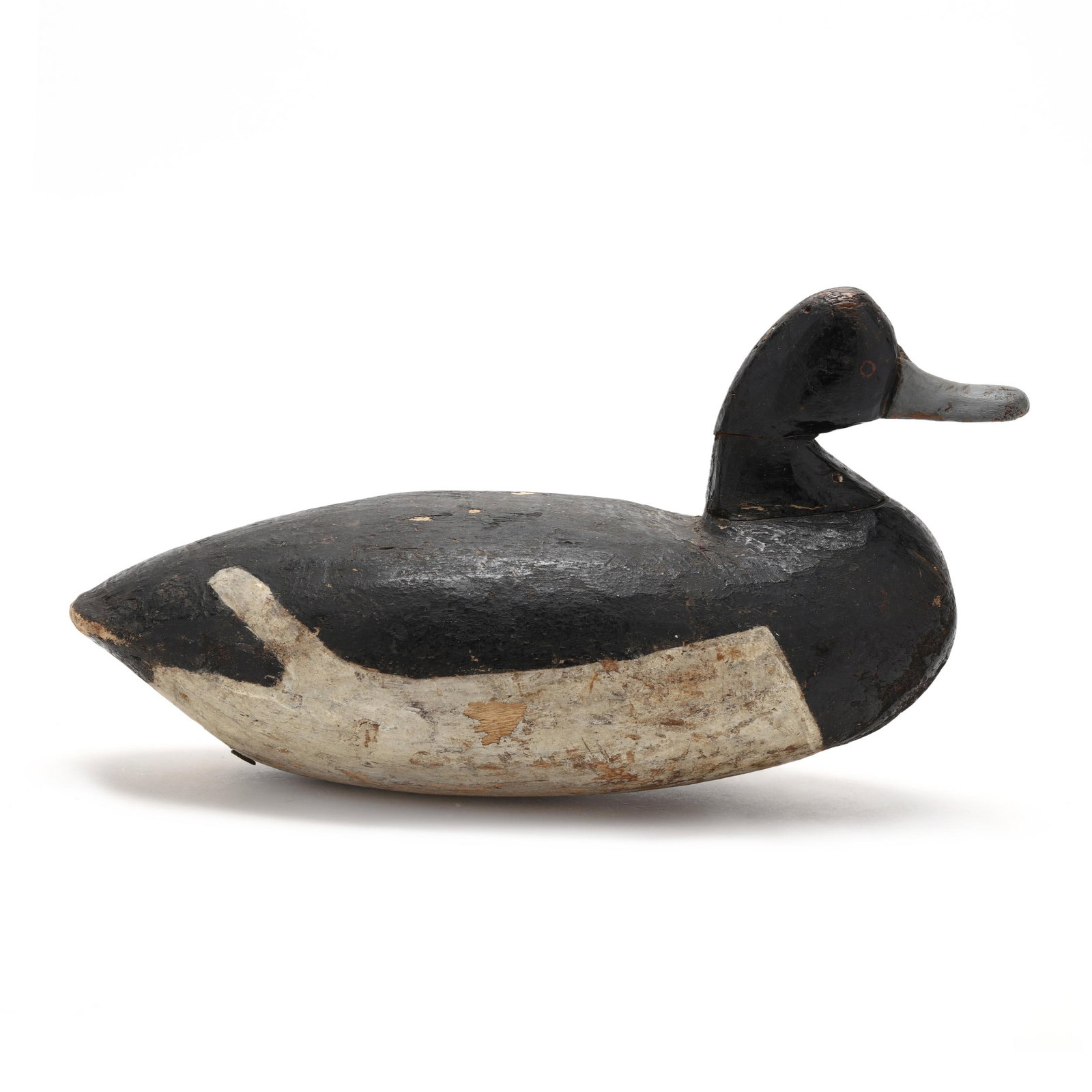 Will Mason (VA), Bluebill: Will Mason (VA), Bluebill Parksley, Virginia, circa 1940s, carved and painted wood. Length 13.25 in. x 7.5 x 6 From a Private Collection donated to benefit the conservation efforts of Ducks Unlimited,