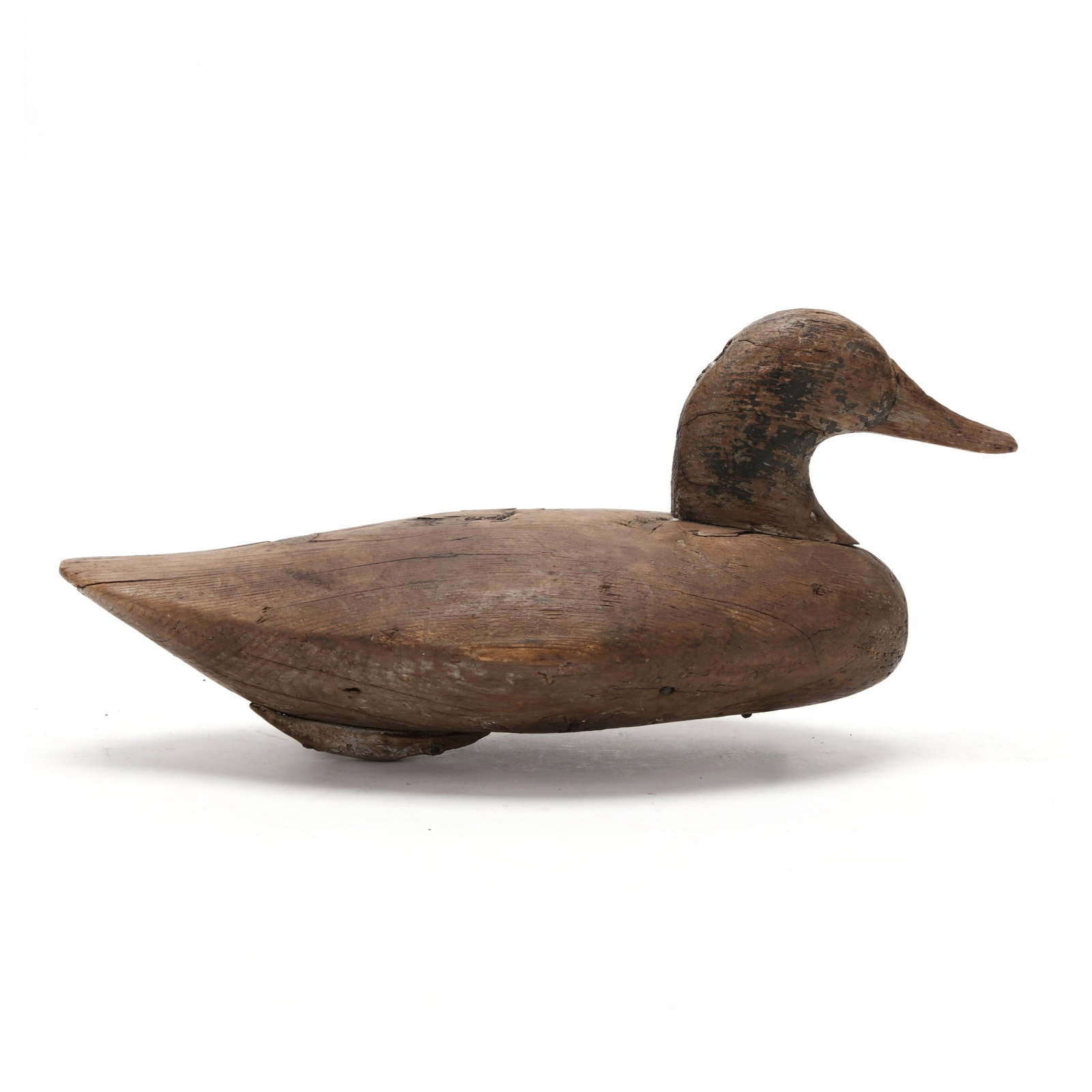 August Heinefeld (MD, 1883-1952), Bluebill: August Heinefeld (MD, 1883-1952), Bluebill Rock Hall, Maryland, circa 1920s, carved and painted wood. Length 13.5 in. x 6.5 x 6 From a Private Collection donated to benefit the conservation efforts of