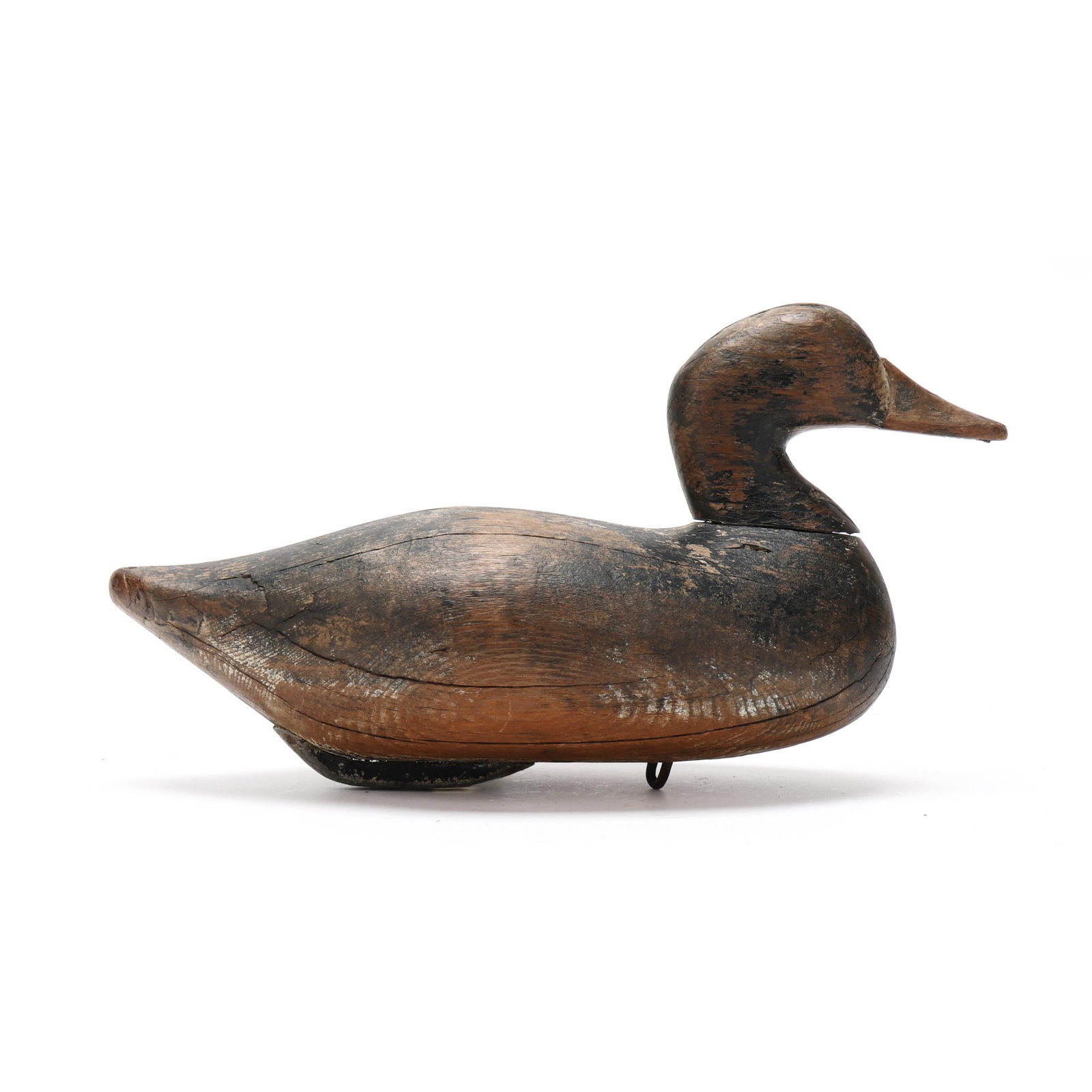Bob McGaw (MD, 1879-1958), Bluebill: Bob McGaw (MD, 1879-1958), Bluebill Havre de Grace, Maryland, circa 1930s, carved and painted wood, dog bone ballast. Length 13.5 in. x 7 x 6 From a Private Collection donated to benefit the conservat