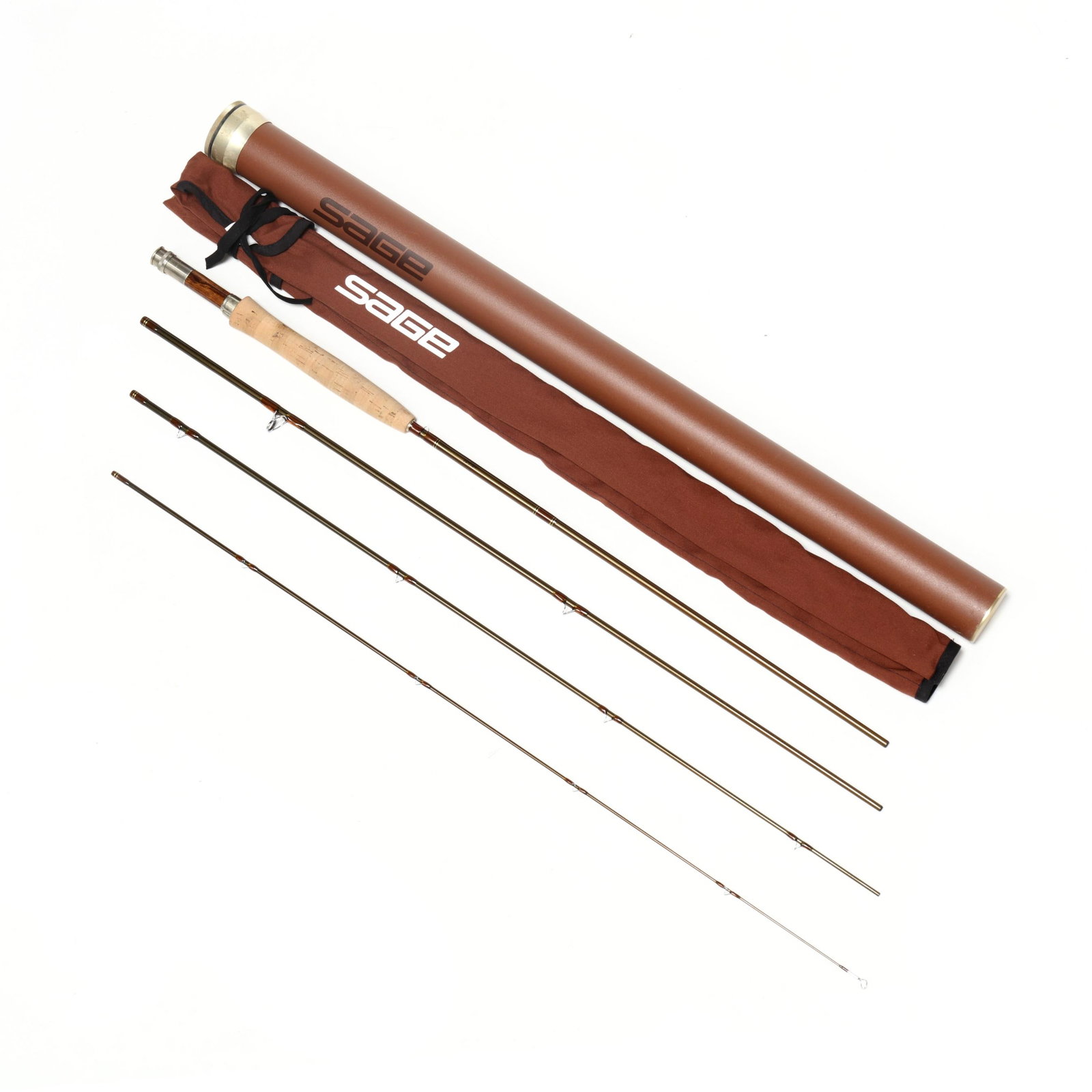 Sage SLT 690-4 9'0" 6 Wt Travel Fly Rod: Sage SLT 690-4 9'0" 6 Wt Travel Fly Rod Graphite blank, cork grip, hardwood reel seat, factory tube and sock. Tube 30 in. x 2 Additional high-resolution photos are available at www.lelandlittle.com