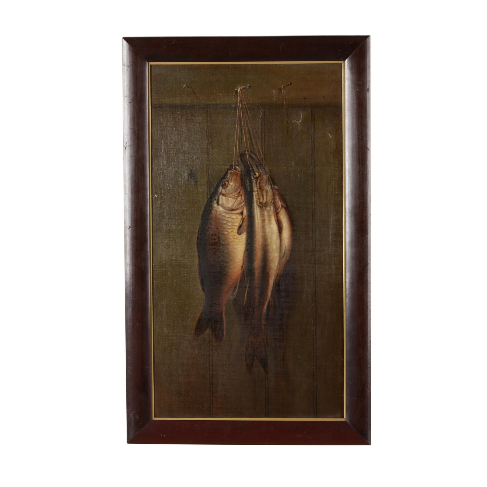 Prof. Henry R. "Harry" Lorandi (German American, 1831-1900), Trompe-l'œil Still Life with Fish (1 of 4)