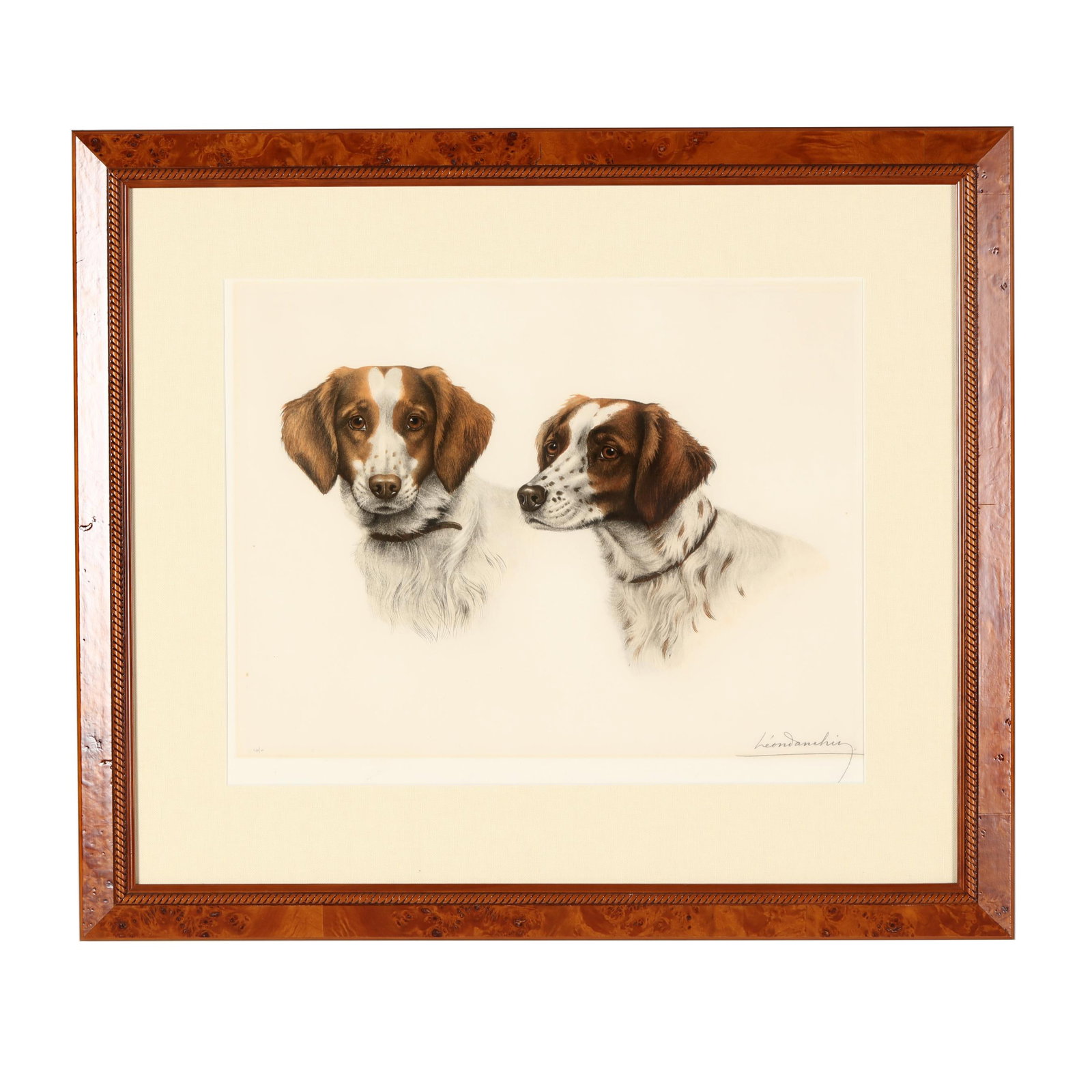 Léon Danchin (French, 1887–1939), Two Brittany Spaniels (1 of 6)