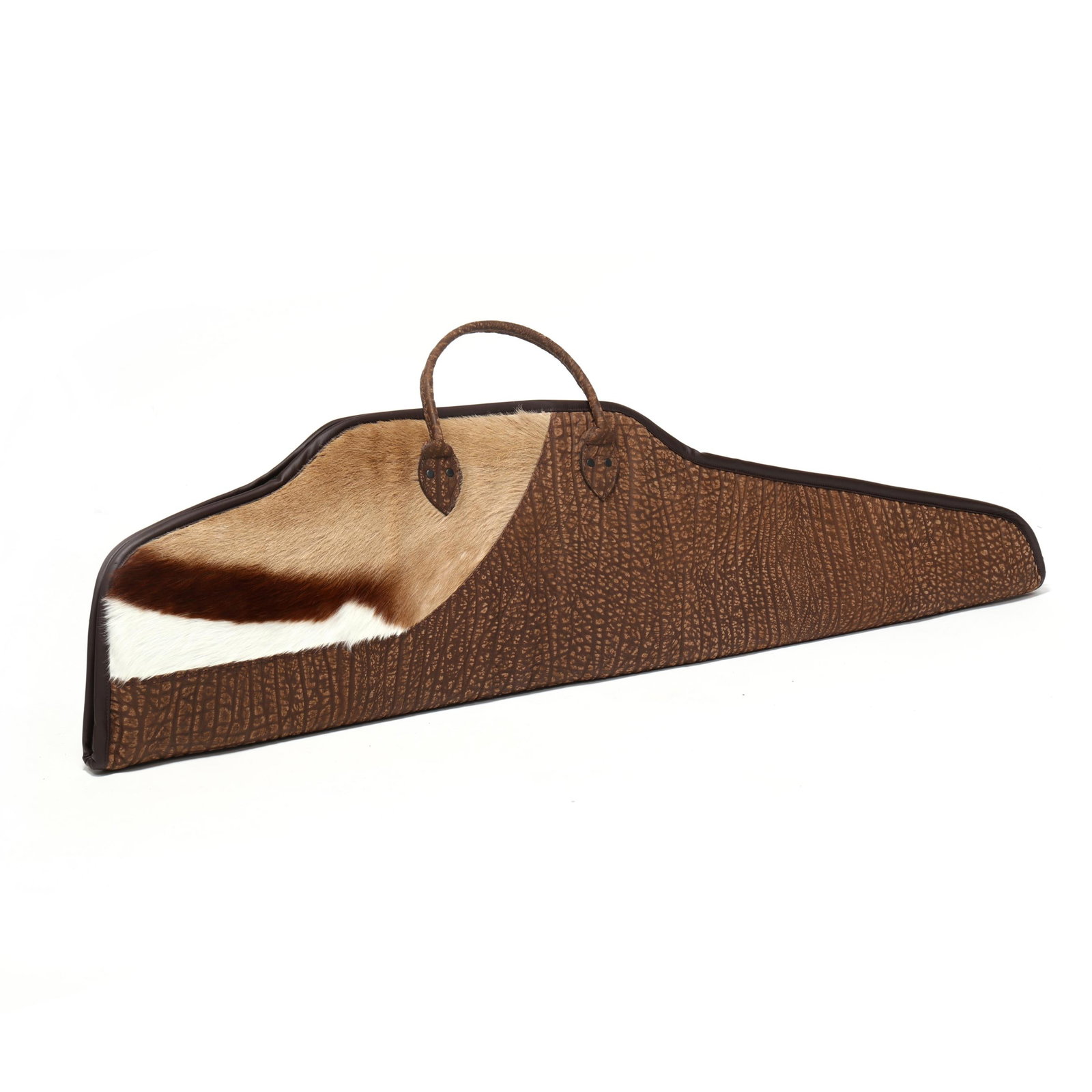 Custom Safari Rifle Case by Southern Trapper Custom Shop: Custom Safari Rifle Case by Southern Trapper Custom Shop Charleston, South Carolina, finely tooled case crafted from Cape Buffalo and Springbok and made to house a scoped rifle. Length 49 in. x 13 Add