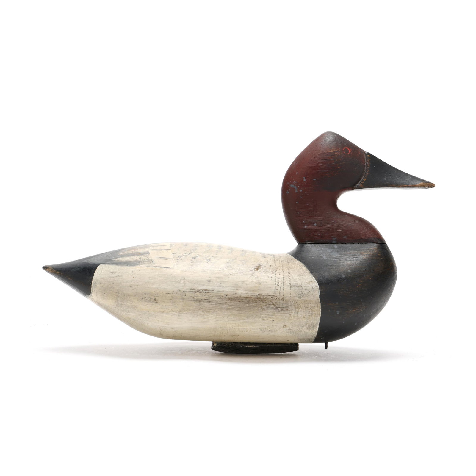 Thomas Barnard (MD, 1873-1927), Canvasback: Thomas Barnard (MD, 1873-1927), Canvasback Havre de Grace, Maryland, circa 1910, carved and painted wood. Length 13.5 in. x 7.5 x 5.75 From a Private Collection donated to benefit the conservation eff