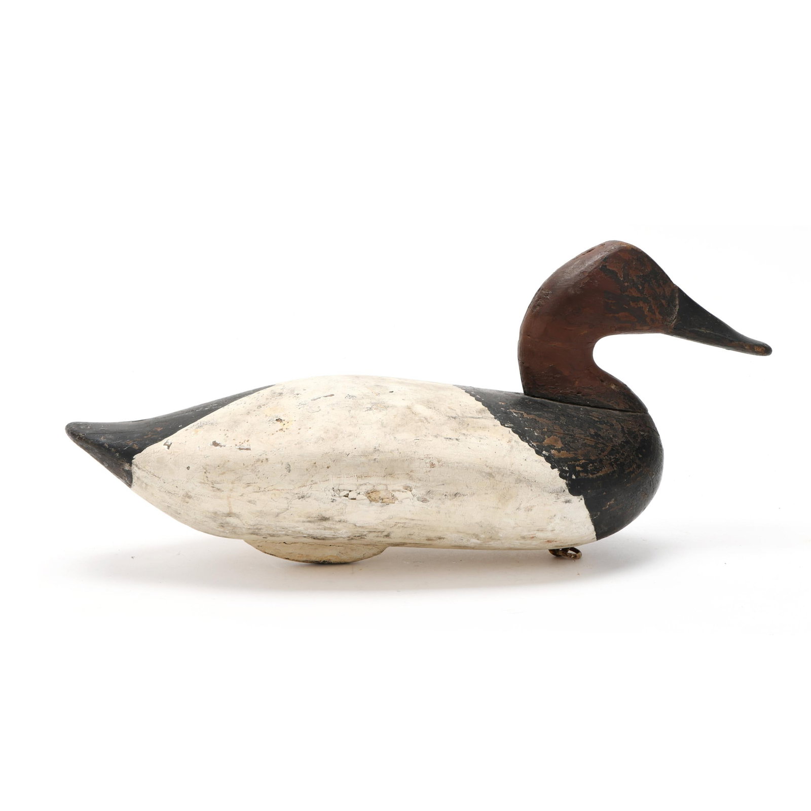 Leonard Pryor (MD, 1876-1967), Canvasback: Leonard Pryor (MD, 1876-1967), Canvasback Elkton, Maryland, circa 1910, carved and painted wood. Length 16 in. x 8 x 6.5 From a Private Collection donated to benefit the conservation efforts of Ducks 
