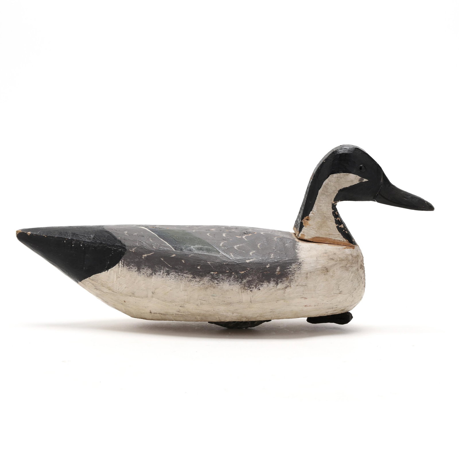 Captn John Smith (MD, 1871-1959), Pintail: Captn John Smith (MD, 1871-1959), Pintail Ocean City, Maryland, circa 1930s, carved and painted wood, glass eyes. Length 16.5 in. x 7.5 x 6 From a Private Collection donated to benefit the conservatio