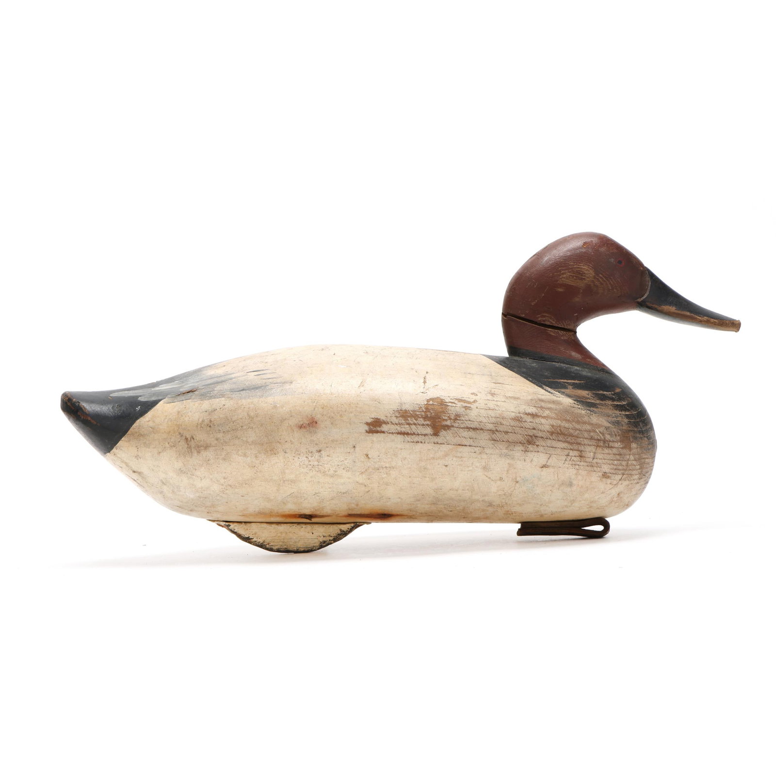 Madison Mitchell (MD, 1901-1993), Canvasback: Madison Mitchell (MD, 1901-1993), Canvasback Havre de Grace, Maryland, circa 1950s, carved and painted wood. Length 19 in. x 9 x 8 Oversized. From a Private Collection donated to benefit the conservat