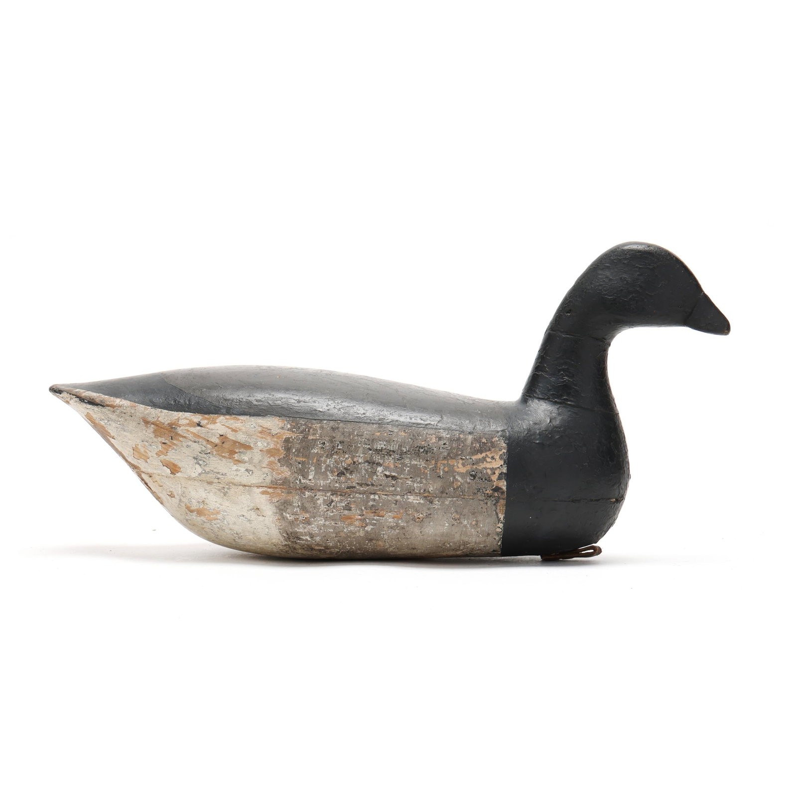 Harry V Shourds (NJ, 1861-1920), Brant: Harry V Shourds (NJ, 1861-1920), Brant Tuckerton, New Jersey, circa 1910, carved and painted wood, branded JB. Length 17 in. x 8 x 6 Hollow carved. From a Private Collection donated to benefit the