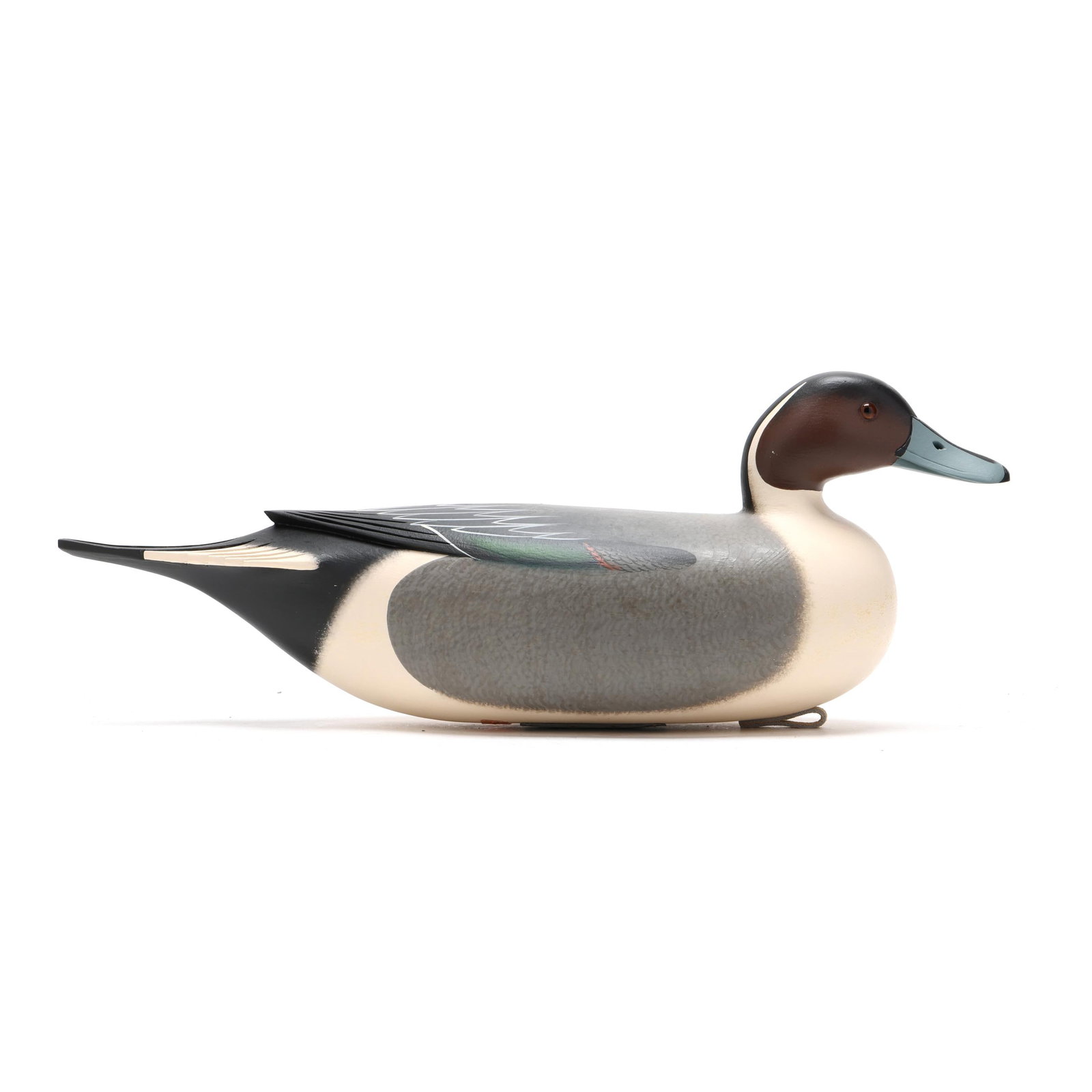 Frederick "Rick" Brown (NJ, b 1955), Pintail: Frederick "Rick" Brown (NJ, b 1955), Pintail Point Pleasant, New Jersey, circa 2006, carved and painted wood, glass eyes, signed and dated. Length 18 in. x 7 x 5.5 From a Private Collection donated to