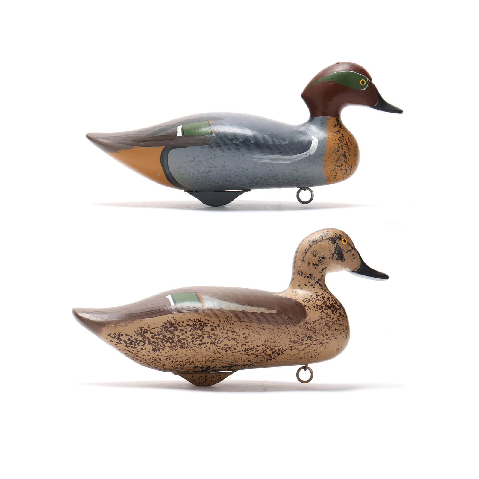 Captn Harry Jobes (MD, 1936-2019), Pair of Green-winged Teal (1 of 11)