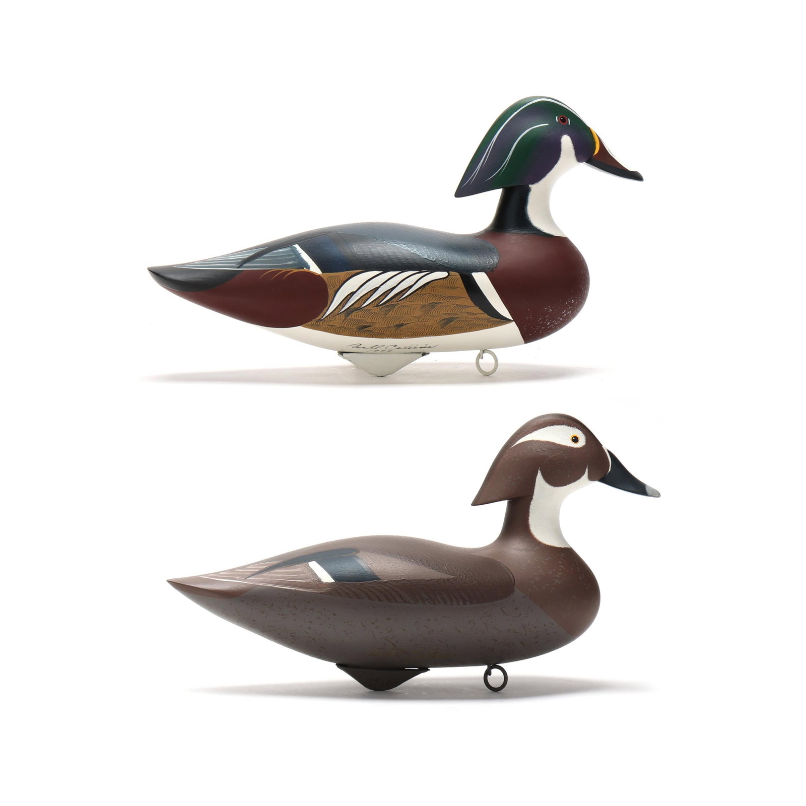 Captn Bill Collins (MD, ), Pair of Wood Ducks (1 of 12)