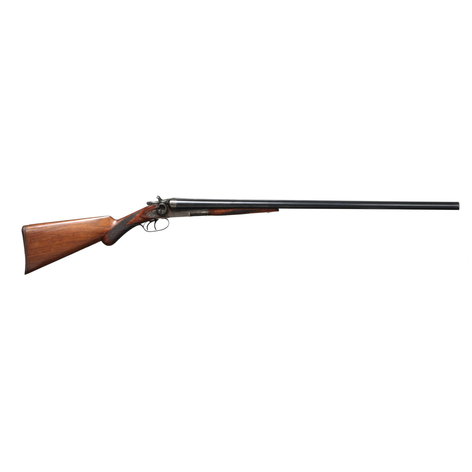 Remington Model 1889 12ga Hammergun: Remington Model 1889 12ga Hammergun Serial number 227185 present on forend iron, forend wood, water table and barrel flats, text of REMINGTON ARMS CO. ILION N.Y. U.S.A present on 30 in. fluid steel ba