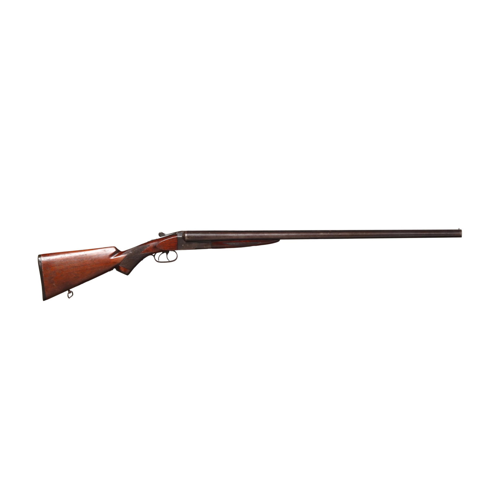 Iver Johnson Hammer Forged 12ga Boxlock Doublegun: Iver Johnson Hammer Forged 12ga Boxlock Doublegun Serial number 29703 present on forend wood, forend iron, water table and barrel flats, 30 in. barrel with matted top rib and front bead, text of IVER 