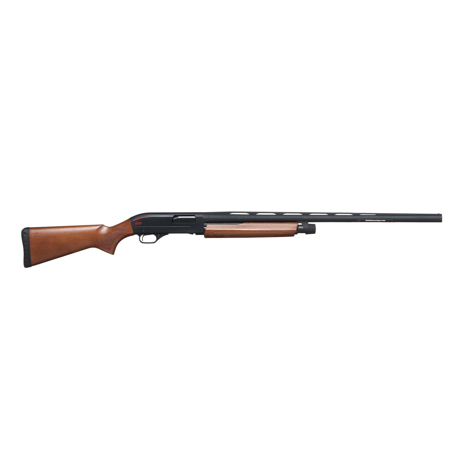 Winchester Model SXP 12ga Pump-Action Shotgun w/ Factory Box: Winchester Model SXP 12ga Pump-Action Shotgun w/ Factory Box Serial number 12AZV15435 present on left side of pump-action receiver, text of WINCHESTER SUPER X PUMP 12GA 2 3/4 & 3" INVECTOR-PLUS 28" pr