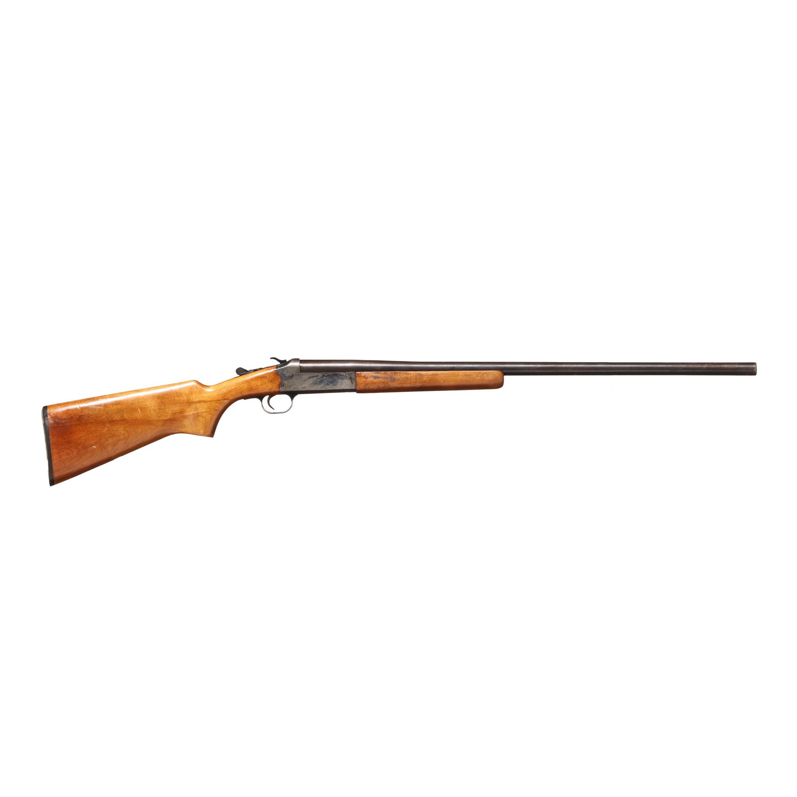JC Higgins Model 101.1 16ga Single-Shot Shotgun: JC Higgins Model 101.1 16ga Single-Shot Shotgun No visible serial number (NVS), text of J. C. HIGGINS MODEL 101.1 SEARS, ROBUCK & COMPANY present on left side of cyanide hardened receiver, text of MOD