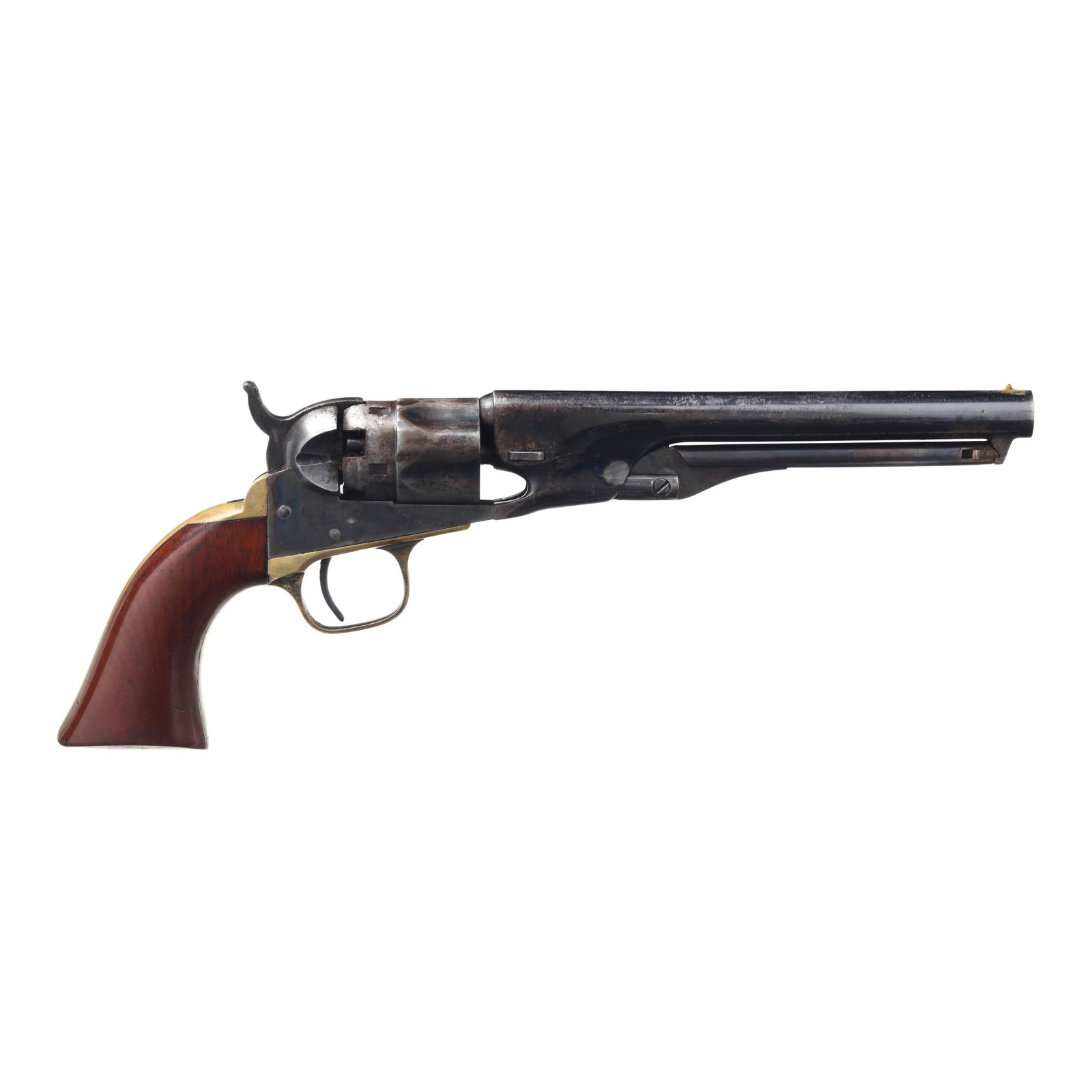 Colt 1861 Navy 36 Cal. Percussion Revolver w/ Period Leather Holster (1 of 9)