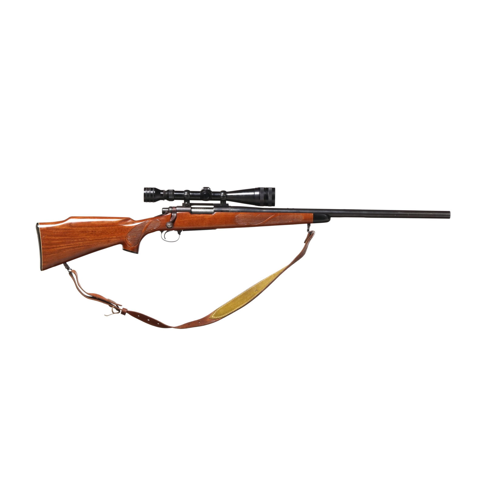 Remington Model 700 .22-250 Rem. Bolt-Action Rifle w/ Optic & Sling: Remington Model 700 .22-250 Rem. Bolt-Action Rifle w/ Optic & Sling Serial number 6239266 present on left side of receiver, text REMINGTON MODEL 700 present on left side of receiver, text of .22-250 R