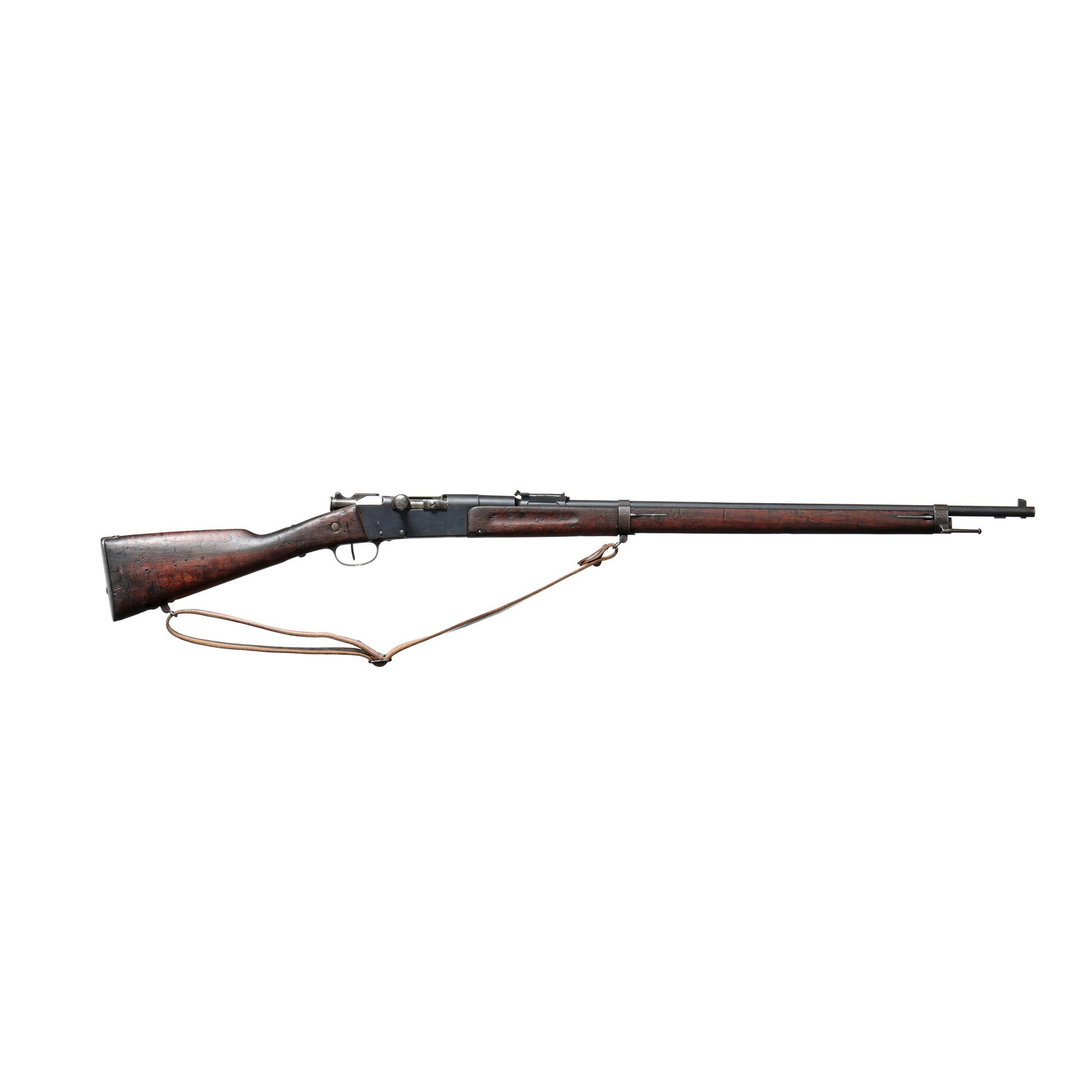 Lebel M93 8mm Bolt-Action Rifle: Lebel M93 8mm Bolt-Action Rifle Serial number 16136 present on barrel, bottom metal, bolt handle and stock, text of MANUFACTURE D'ARMES MLE 1886 M93 on left side of receiver, text MA T.1925 N present 