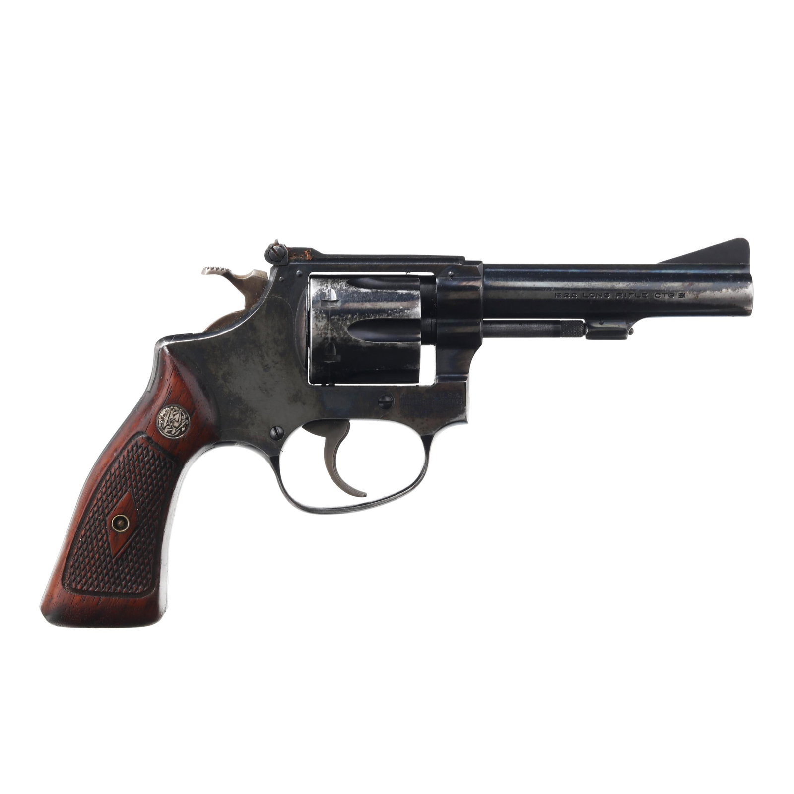 Smith & Wesson Model 34 .22 Rimfire Revolver w/ Leather Holster (1 of 10)