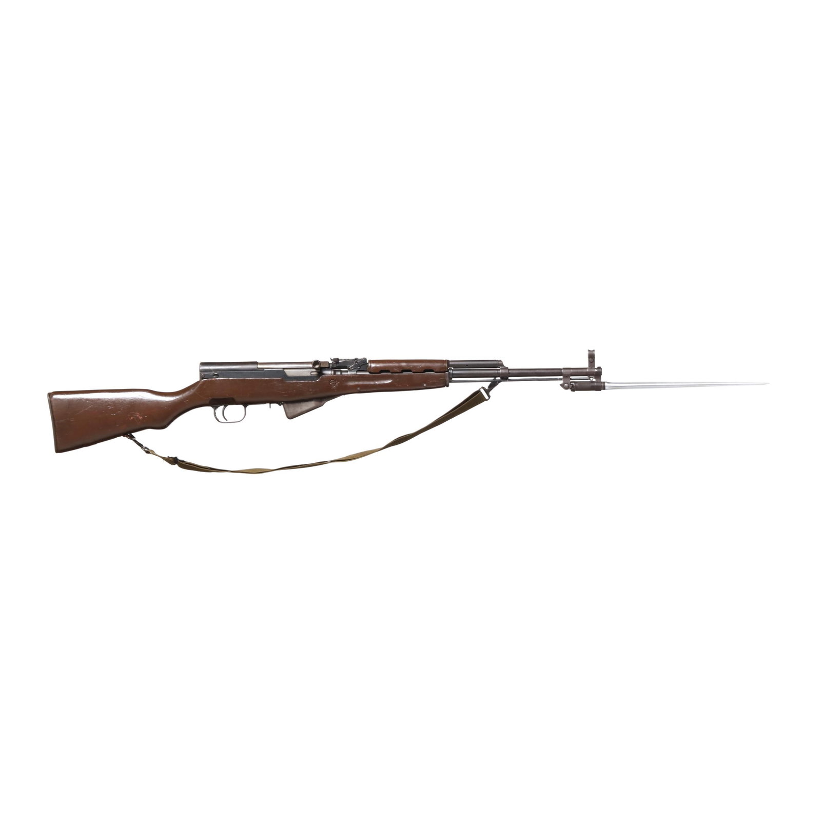 Chicom Bring Back SKS 7.62x39 Semi-Automatic Rifle w/ Government War Trophy Documentation: Chicom Bring Back SKS 7.62x39 Semi-Automatic Rifle w/ Government War Trophy Documentation Serial number 11334140 present on receiver, bolt and magazine, adjustable rear sight with hooded front sight, 