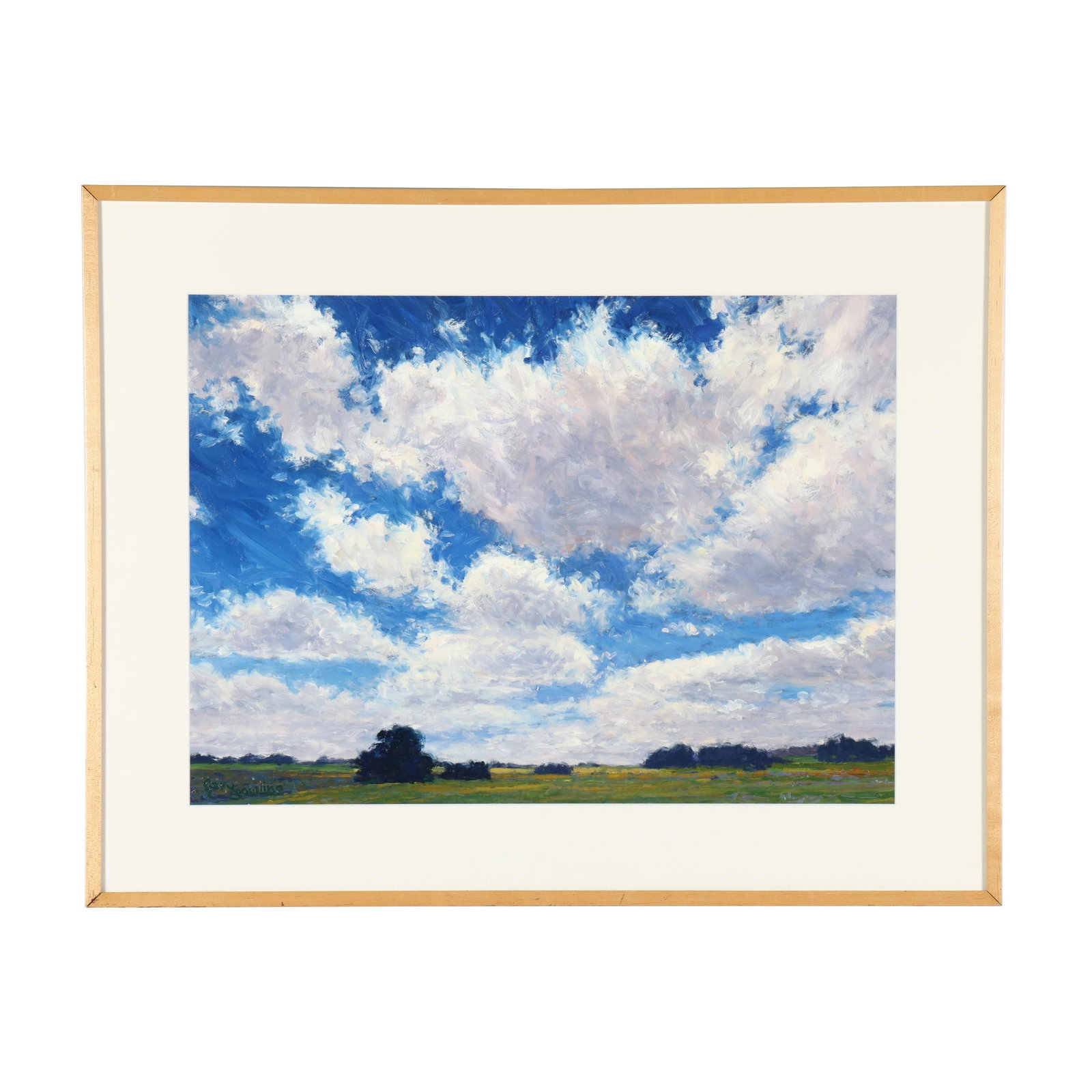 Gary Bowling (American, b. 1948), Meadow Under White Clouds (1 of 8)
