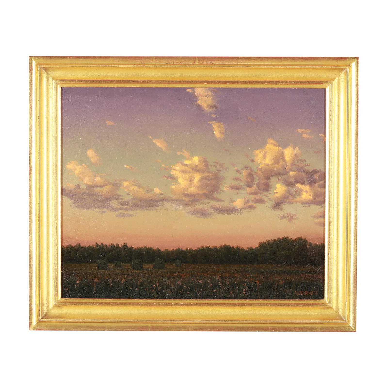John Beerman (American, b. 1958), Door County, Morning: John Beerman (American, b. 1958), Door County, Morning oil on canvas, 1996, signed and dated at lower right, retaining gallery label to verso, framed. Stretcher size 16 x 20 in.; Frame dimensions 21 x