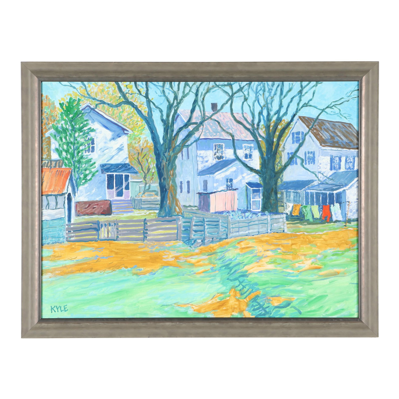 Kyle Highsmith (American, b. 1947), Stretch of Backyards (1 of 9)