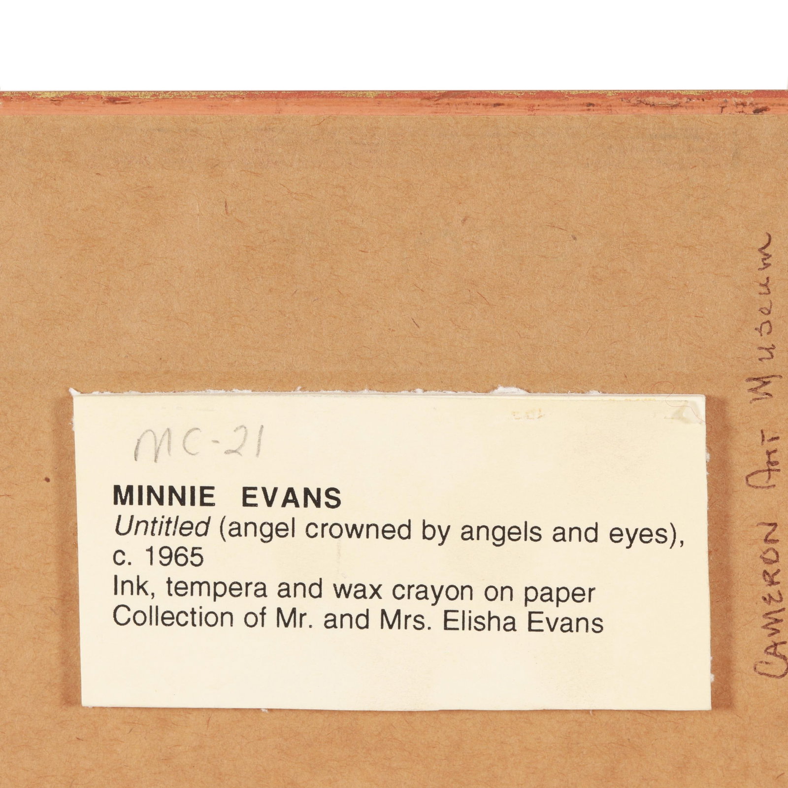 Minnie Evans (American, 1892-1987), Untitled (angel crowned by angels and eyes) - 10