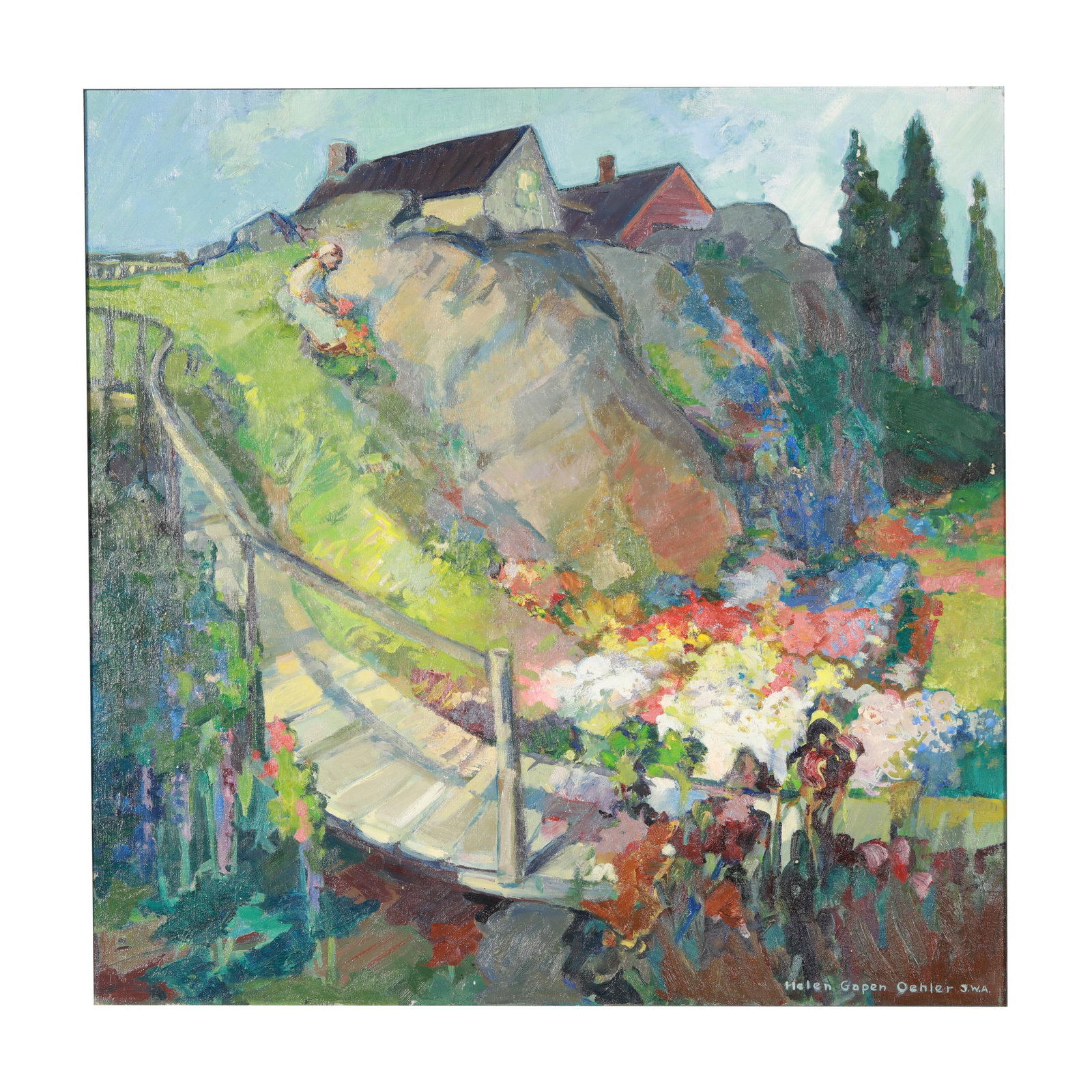 Helen Gapen Oehler (American, 1893-1979), Rock Garden (1 of 7)