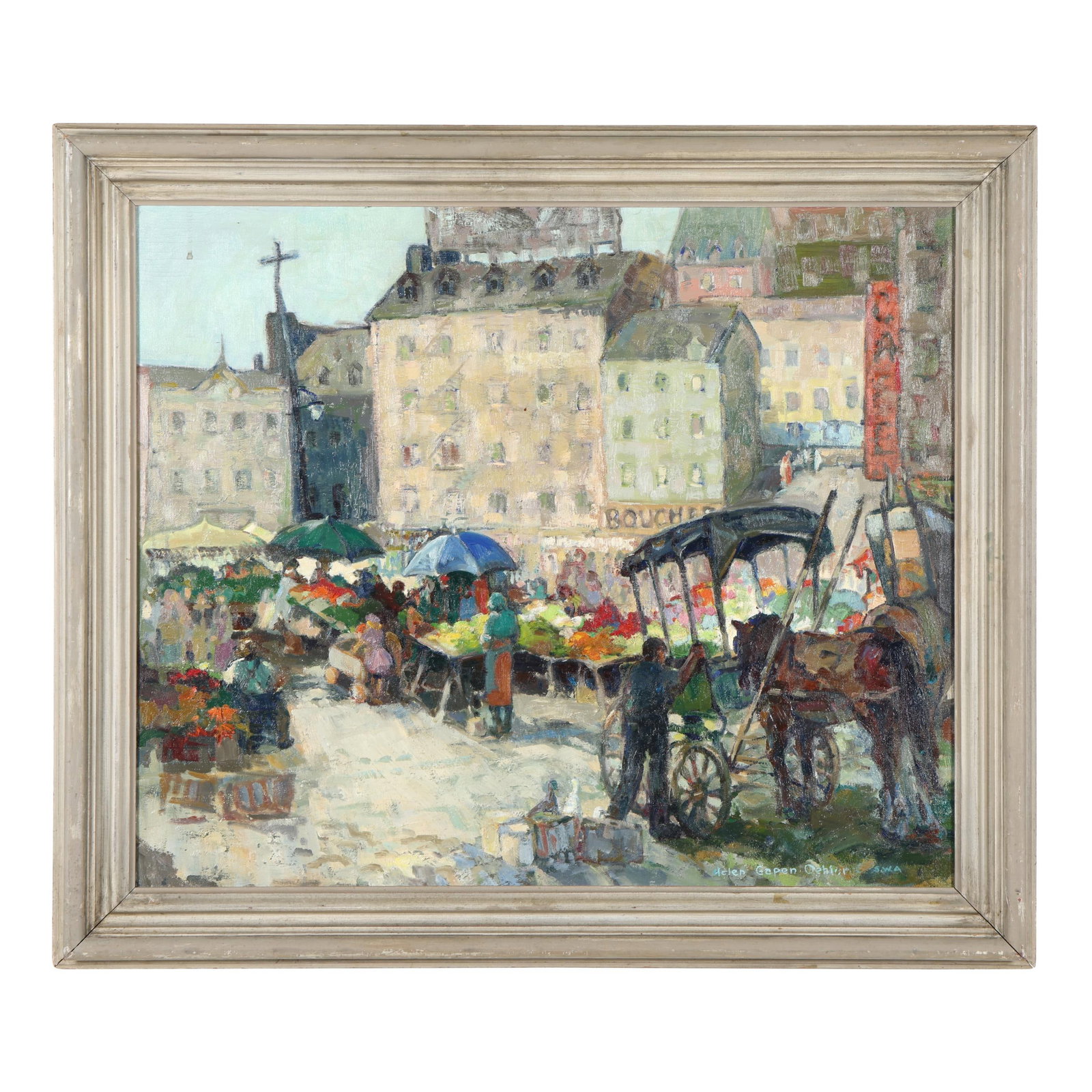 Helen Gapen Oehler (American, 1893-1979), Quebec Market (1 of 9)